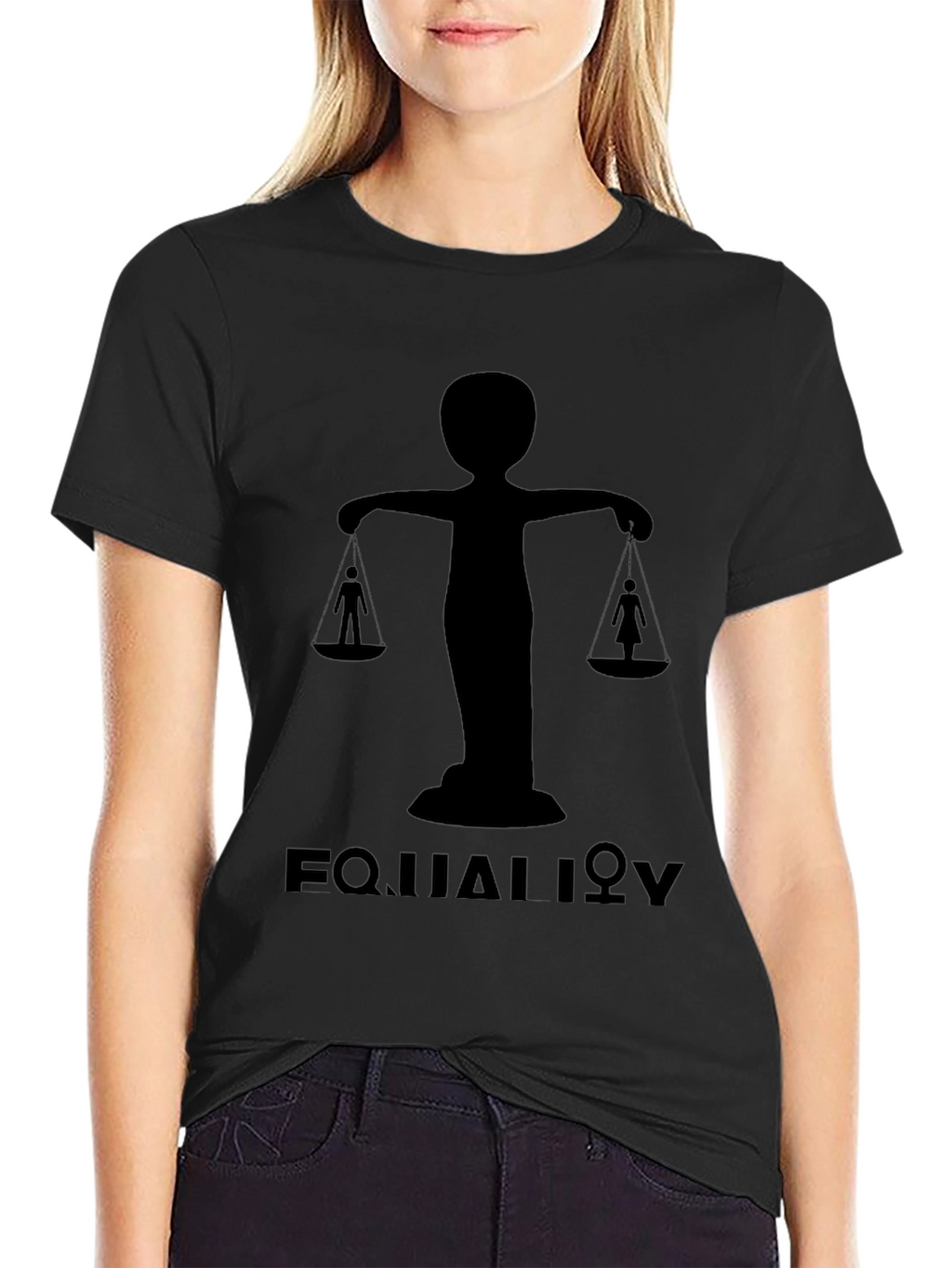 Equality Balance Graphic Tee - Black