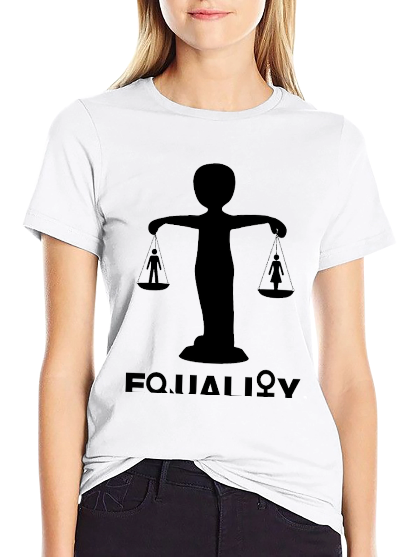 Equality Balance Graphic Tee - Black