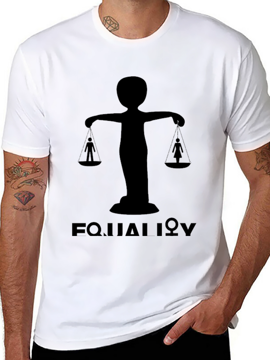 Equality Balance Graphic Tee - Black