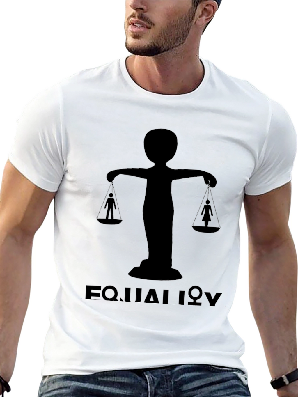 Equality Balance Graphic Tee - Black