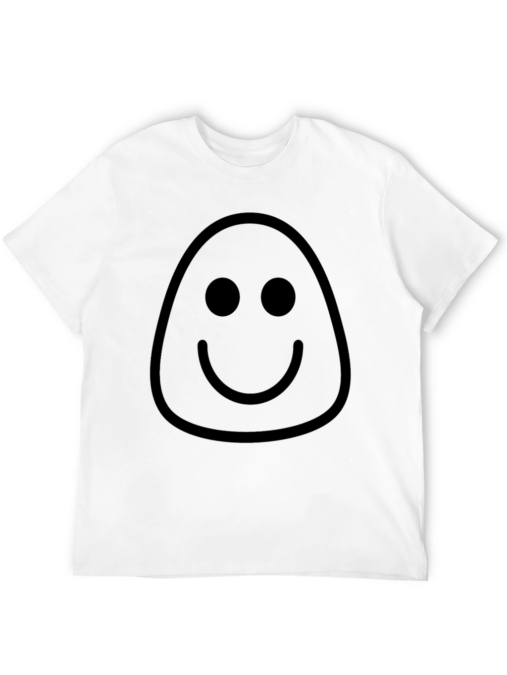 Smiley Face Graphic Tee - Mens Black T-Shirt