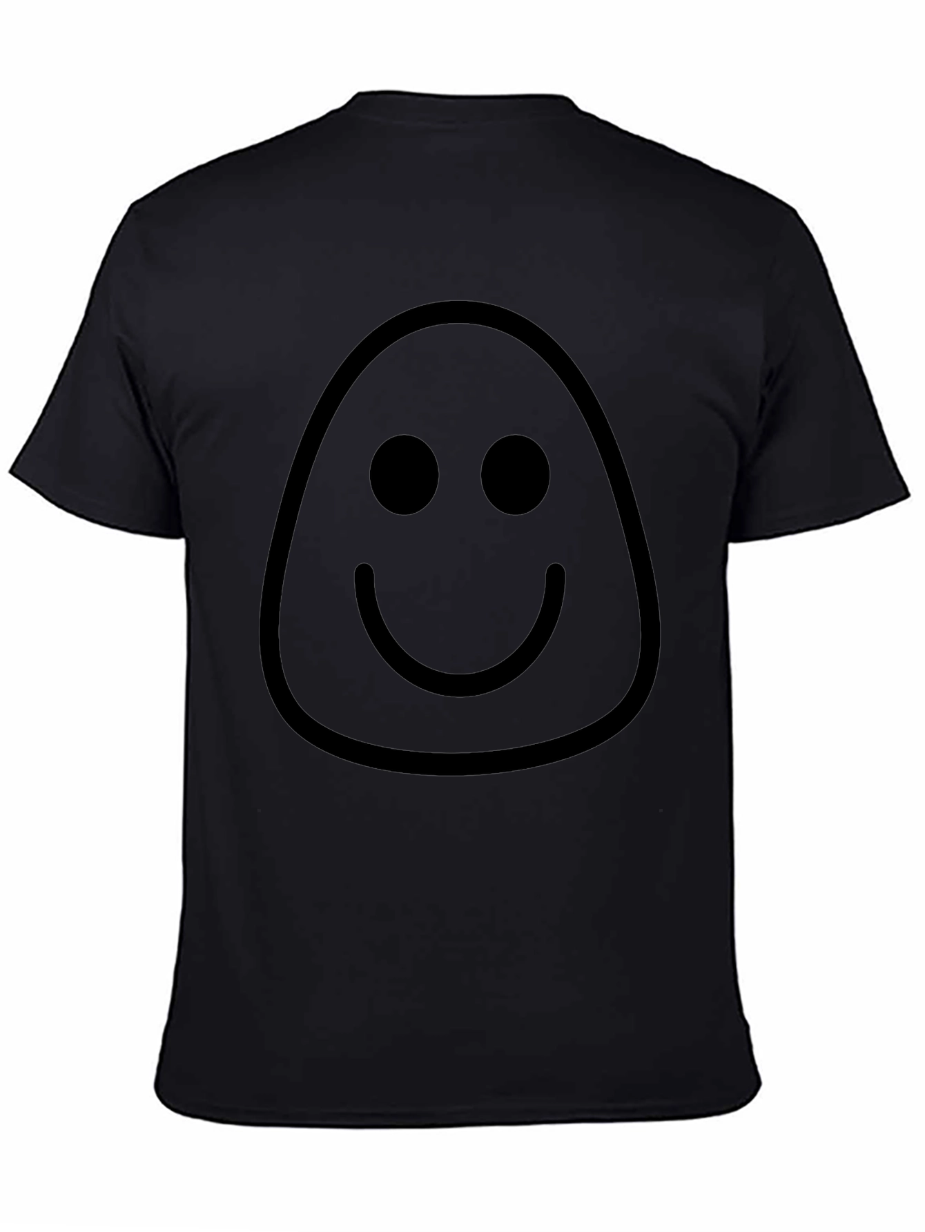 Smiley Face Graphic Tee - Mens Black T-Shirt