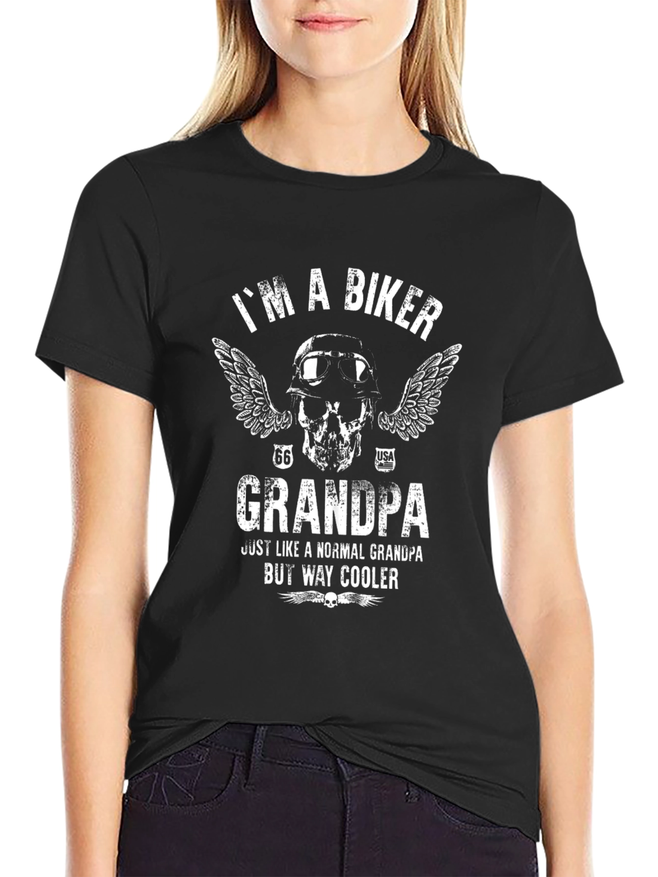 Biker Grandpa T-Shirt - Way Cooler Than Normal!