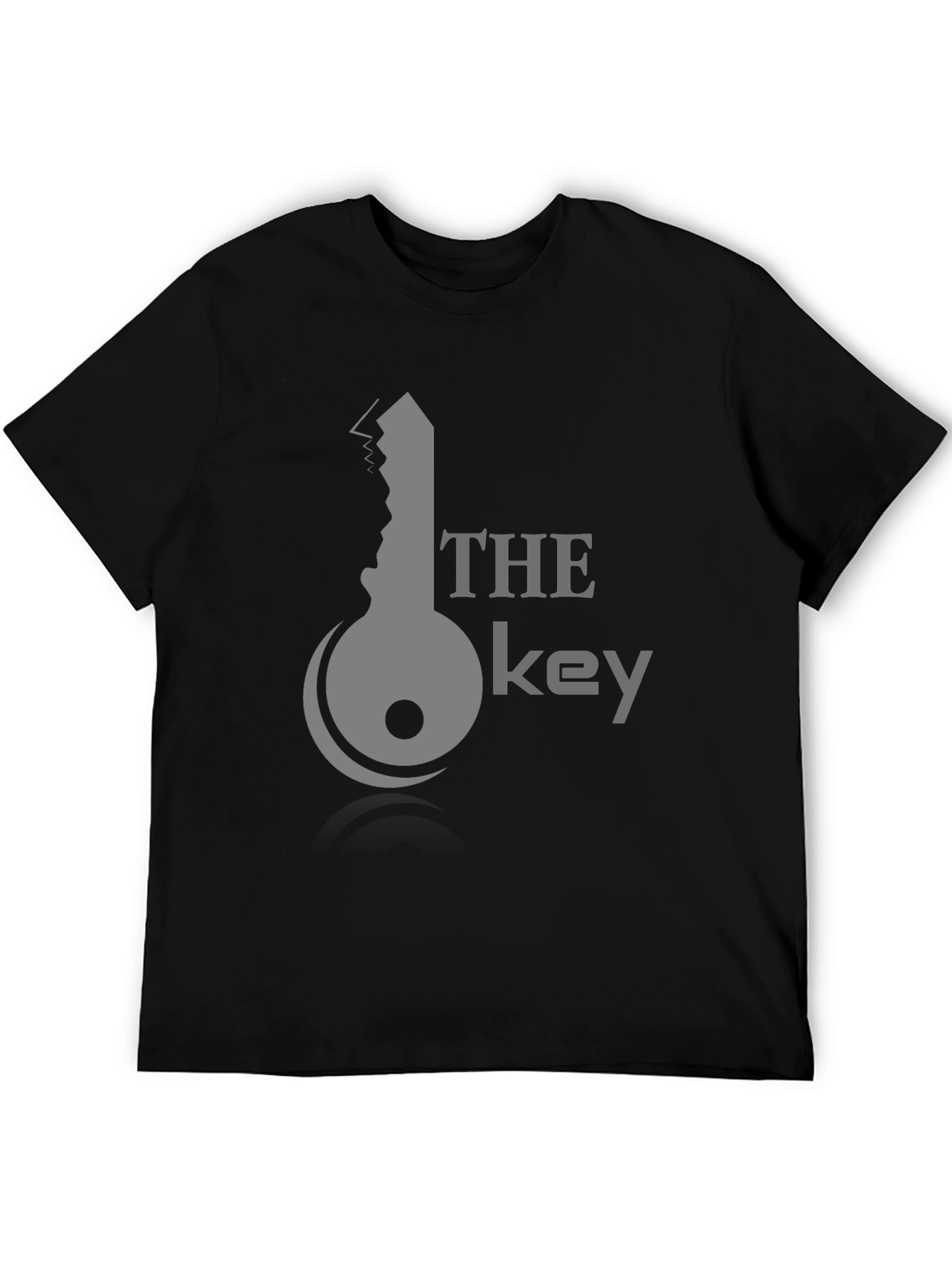 The Key Graphic Tee - Stylish Black Cotton T-Shirt