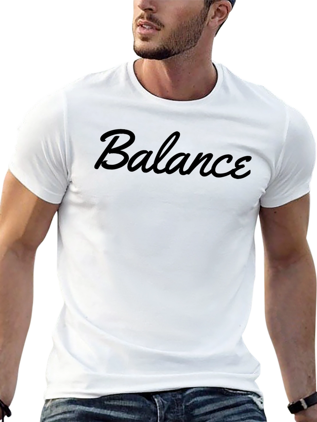 Balance Black Graphic T-Shirt