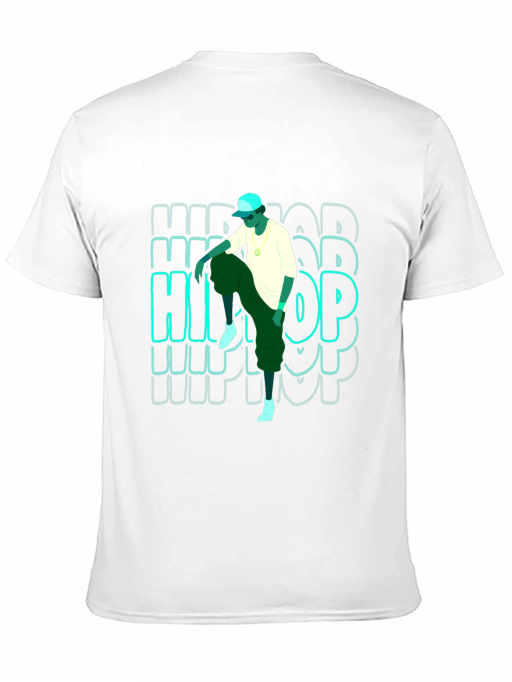 Hip Hop Graphic T-Shirt - Mens Black Tee
