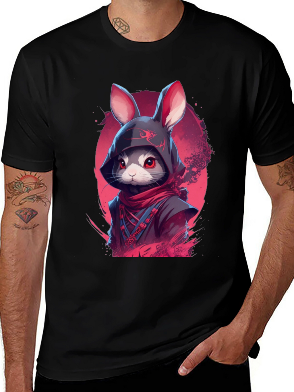 Ninja Rabbit Graphic Tee - Urban Style