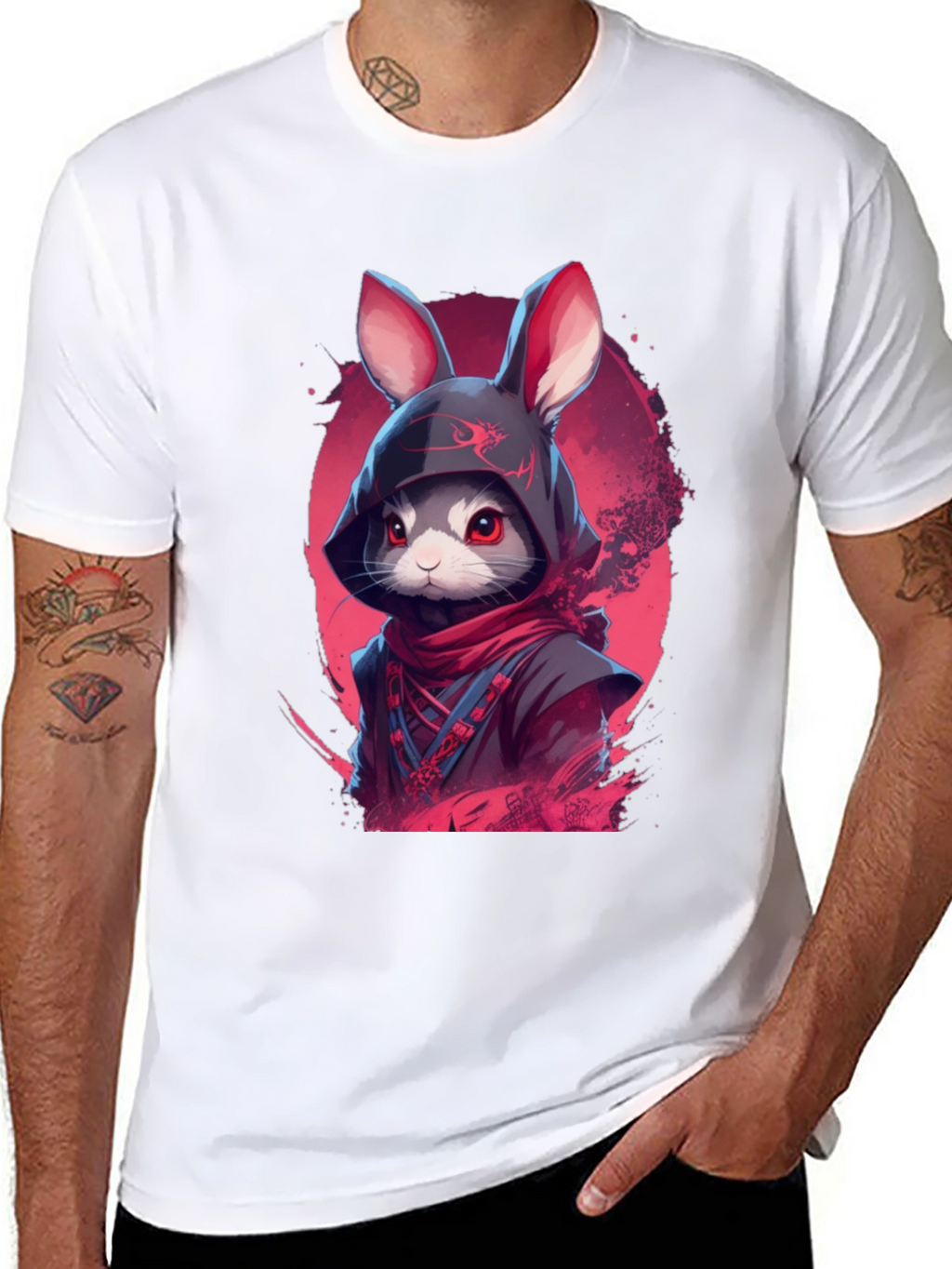 Ninja Rabbit Graphic Tee - Urban Style