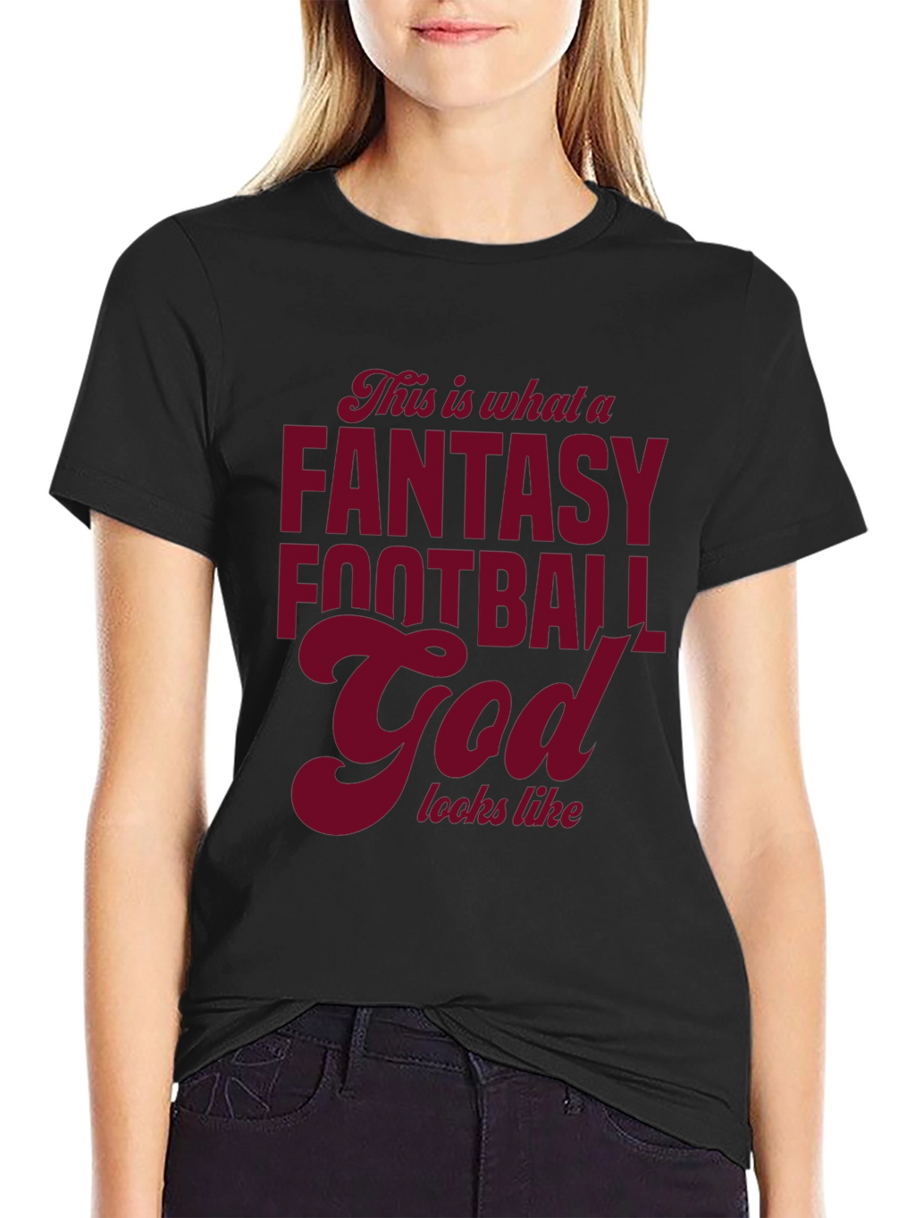 Fantasy Football God Graphic T-Shirt