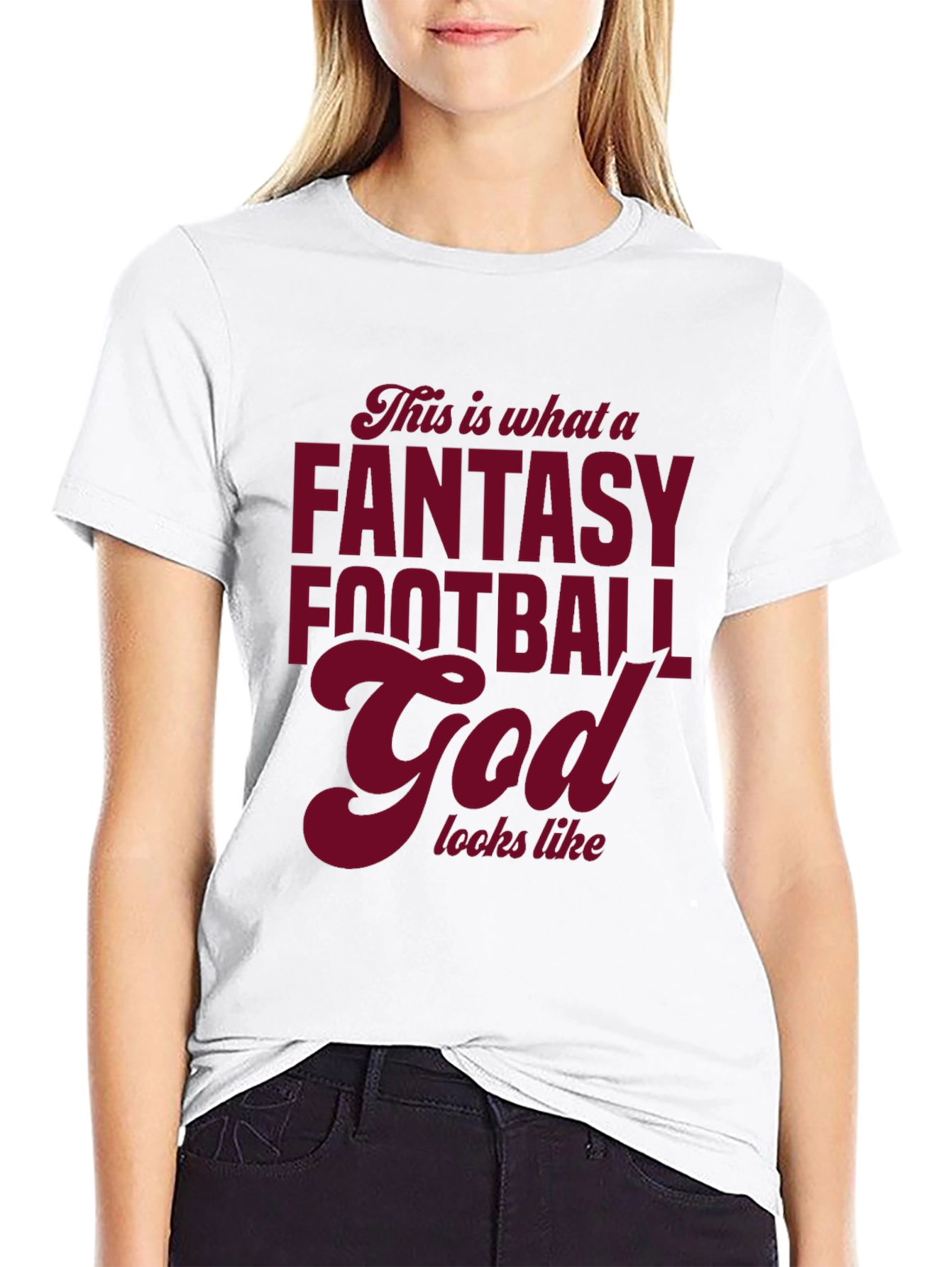 Fantasy Football God Graphic T-Shirt