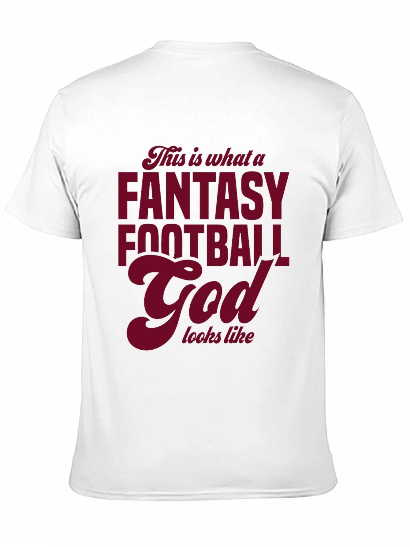 Fantasy Football God Graphic T-Shirt