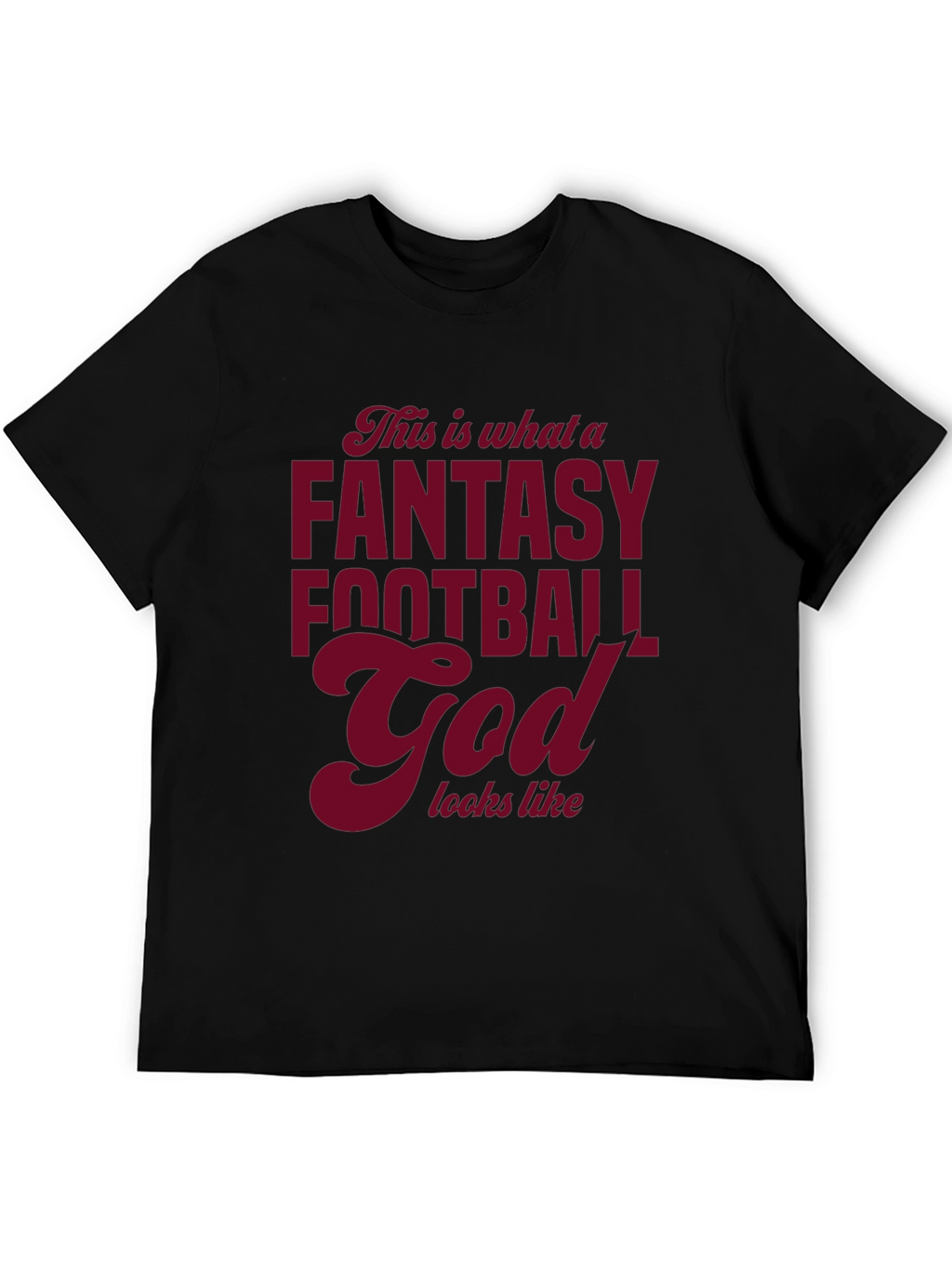 Fantasy Football God Graphic T-Shirt
