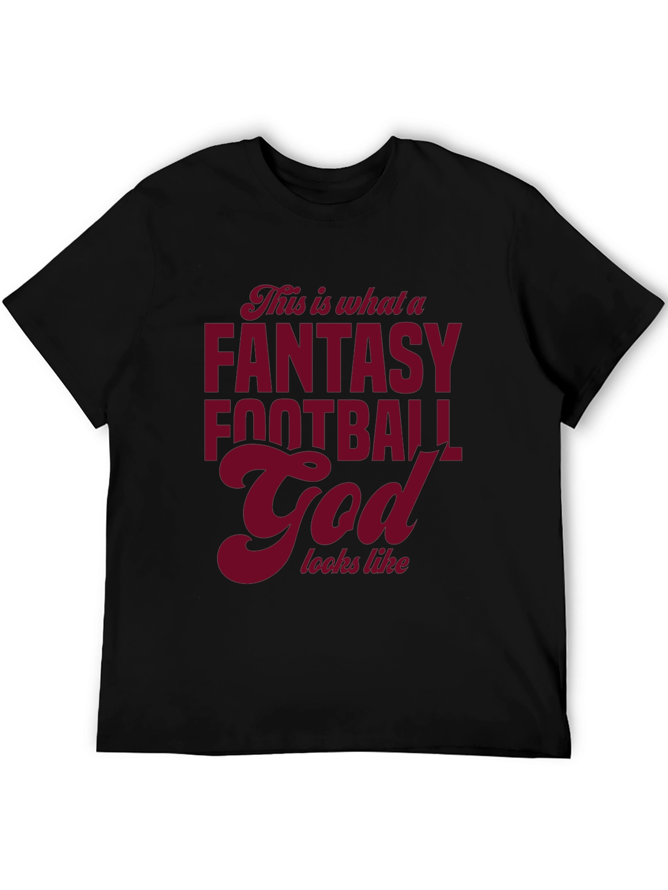 Fantasy Football God Graphic T-Shirt