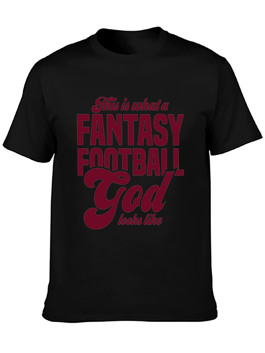 Fantasy Football God Graphic T-Shirt