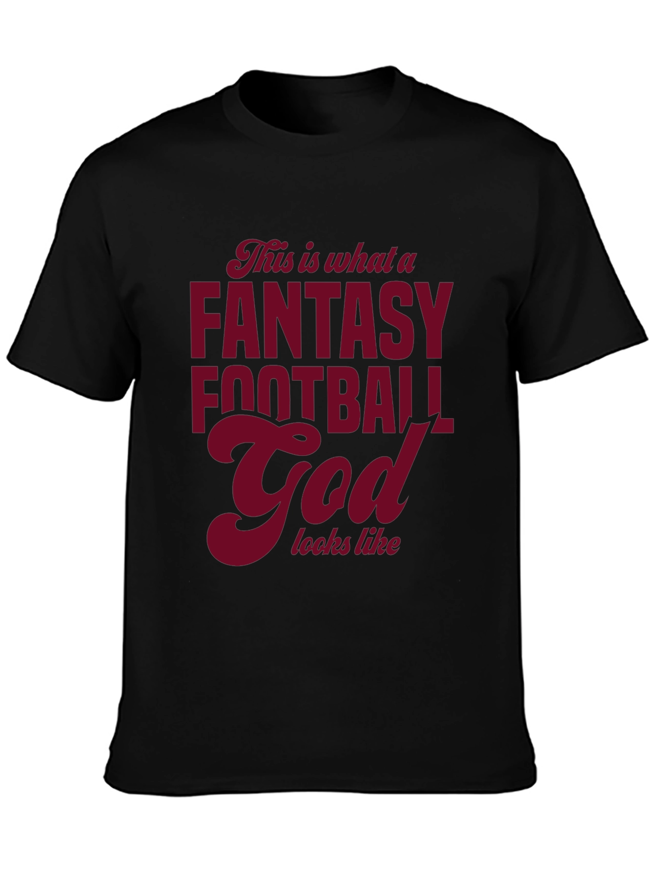 Fantasy Football God Graphic T-Shirt