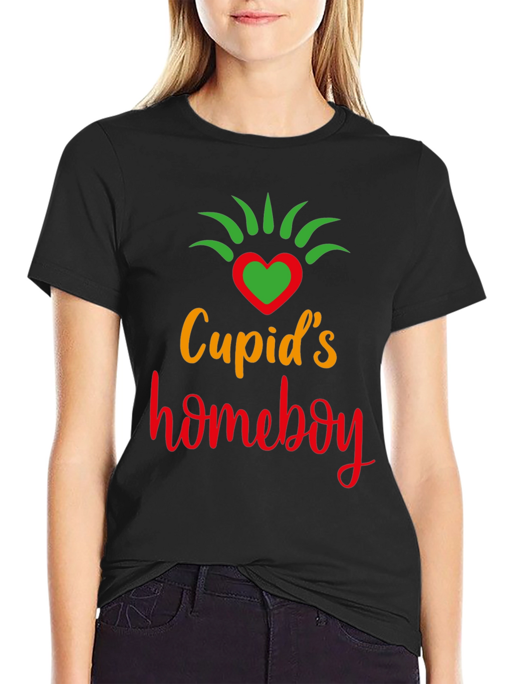Cupids Homeboy Valentines Day Graphic Tee