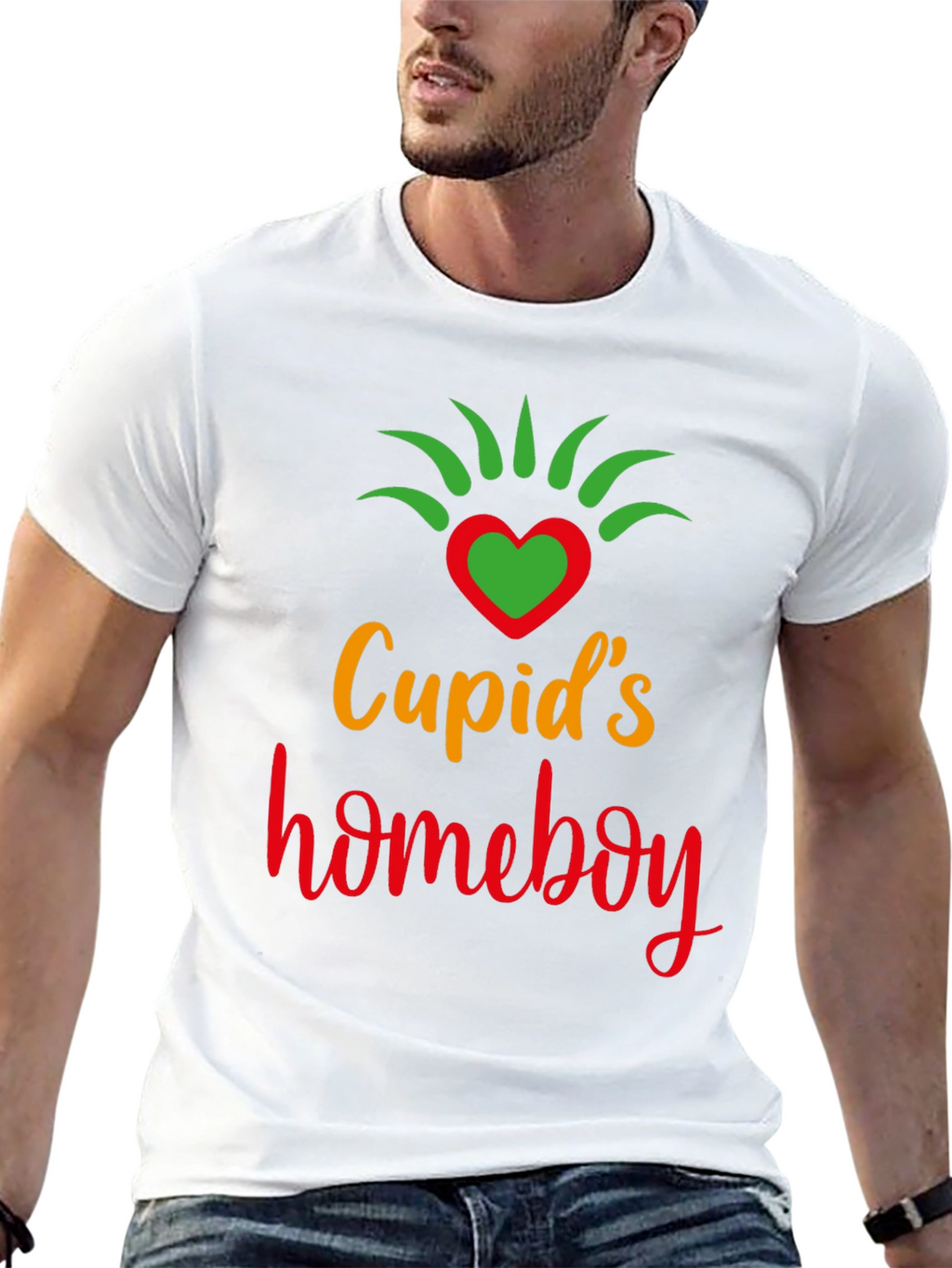 Cupids Homeboy Valentines Day Graphic Tee