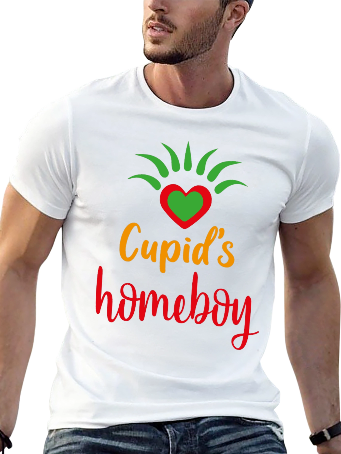 Cupids Homeboy Valentines Day Graphic Tee