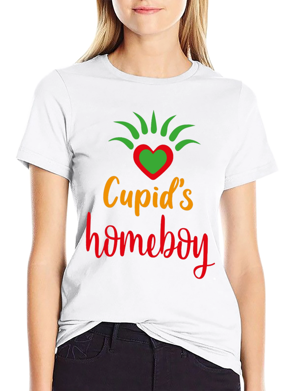 Cupids Homeboy Valentines Day Graphic Tee