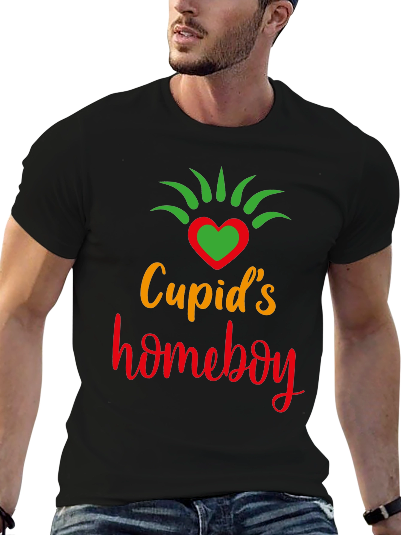 Cupids Homeboy Valentines Day Graphic Tee