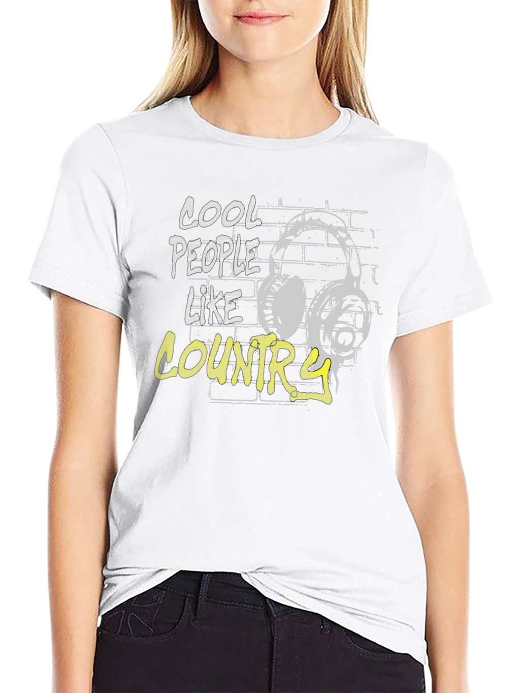 Cool People Like Country Music Graphic Tee
