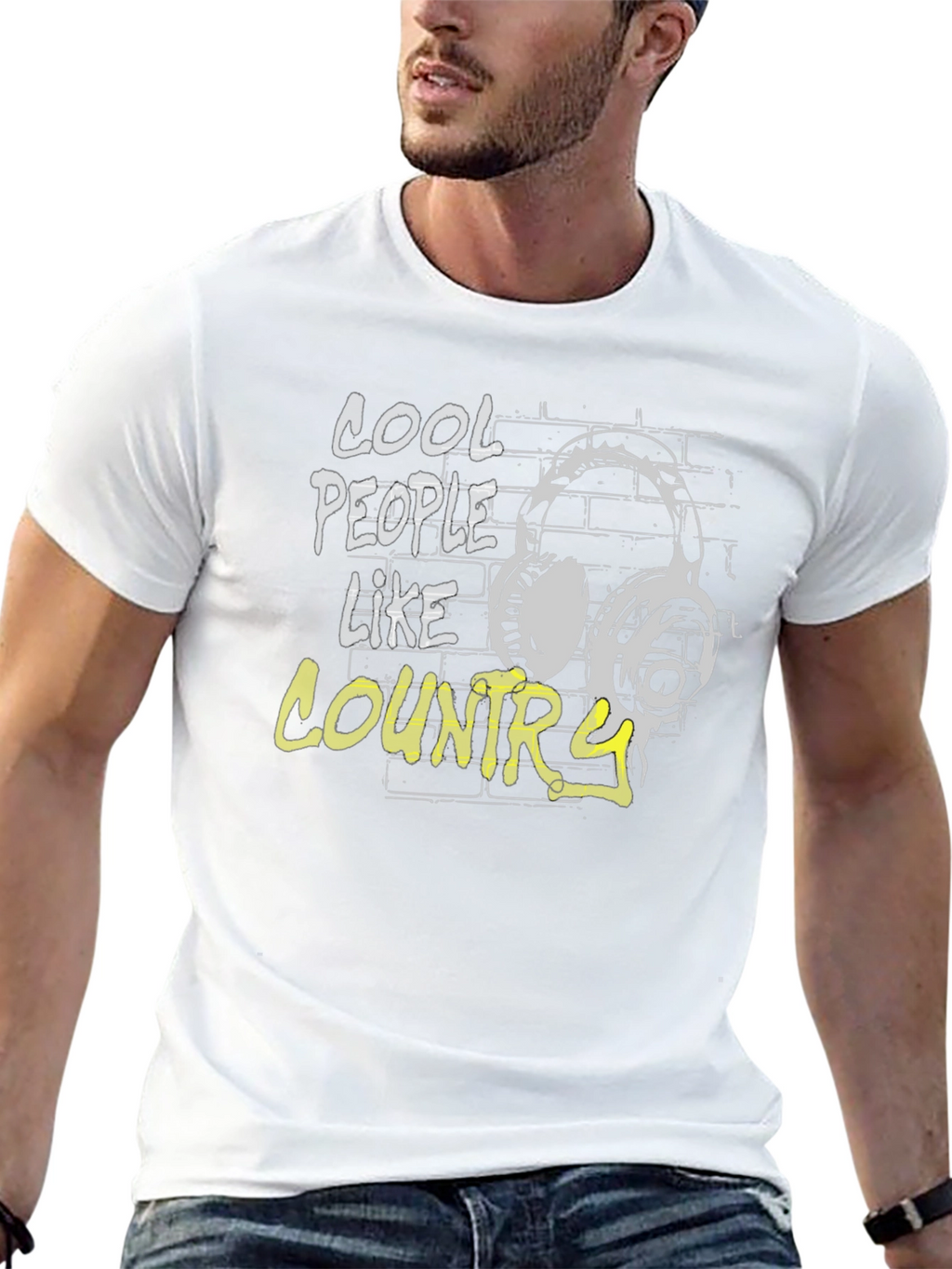 Cool People Like Country Music Graphic Tee