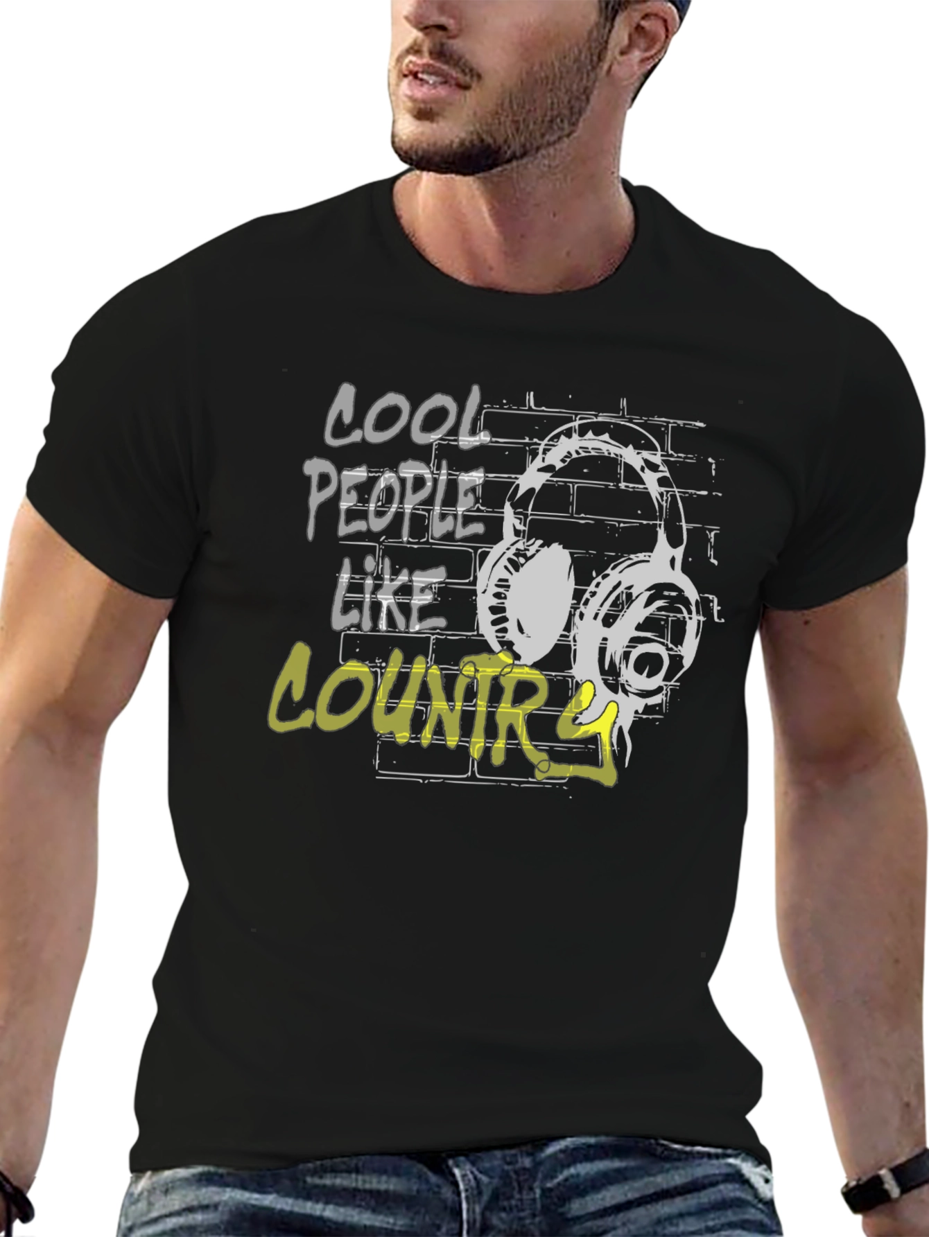 Cool People Like Country Music Graphic Tee