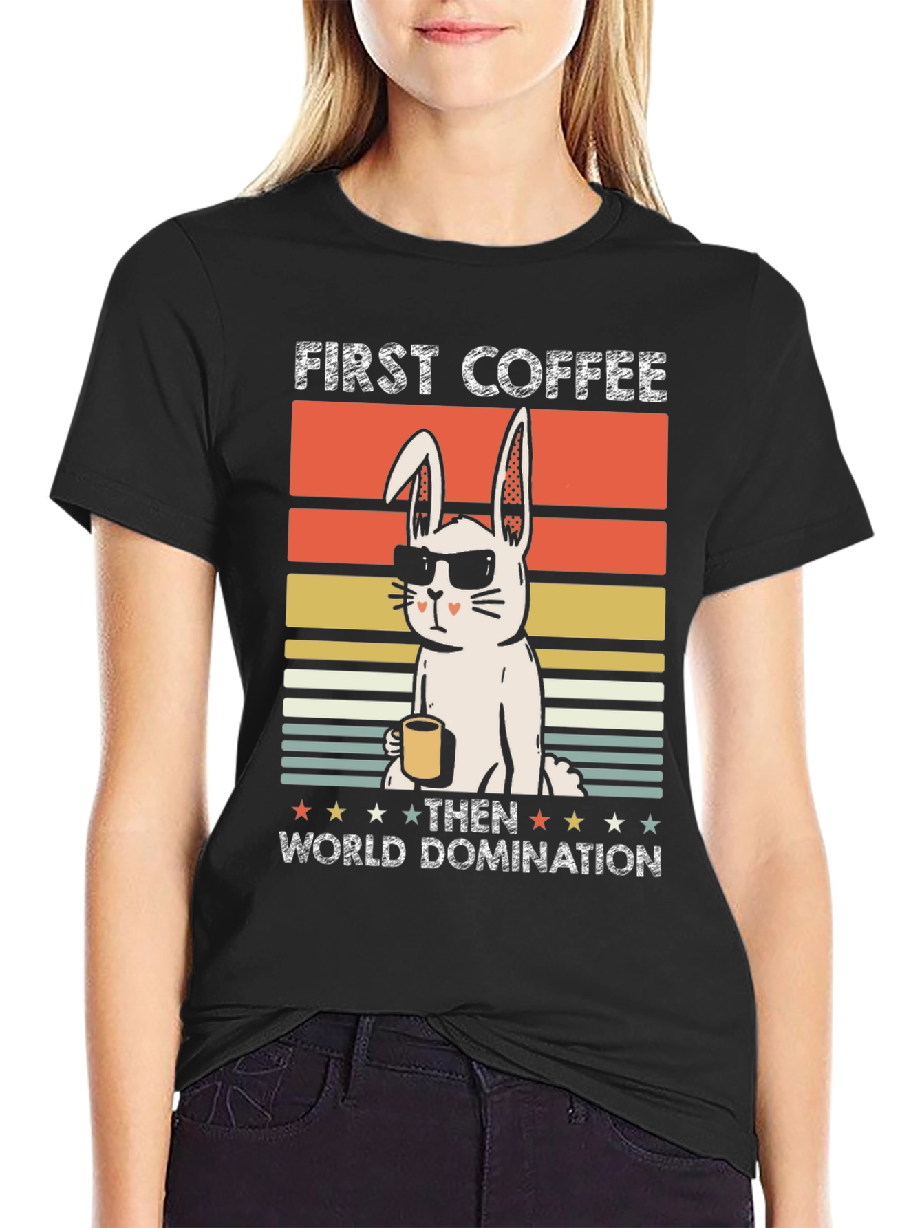 First Coffee Then World Domination T-Shirt