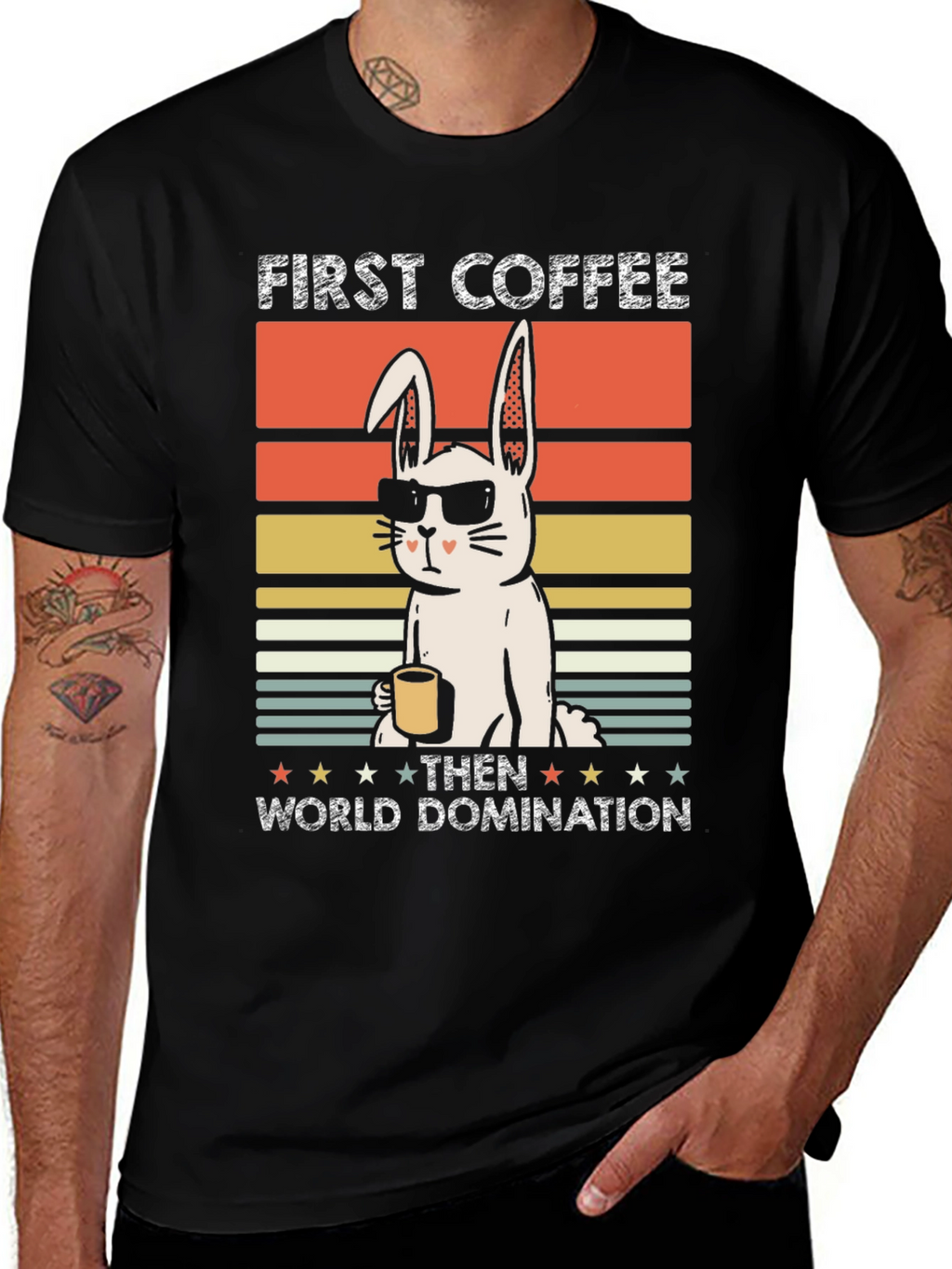 First Coffee Then World Domination T-Shirt