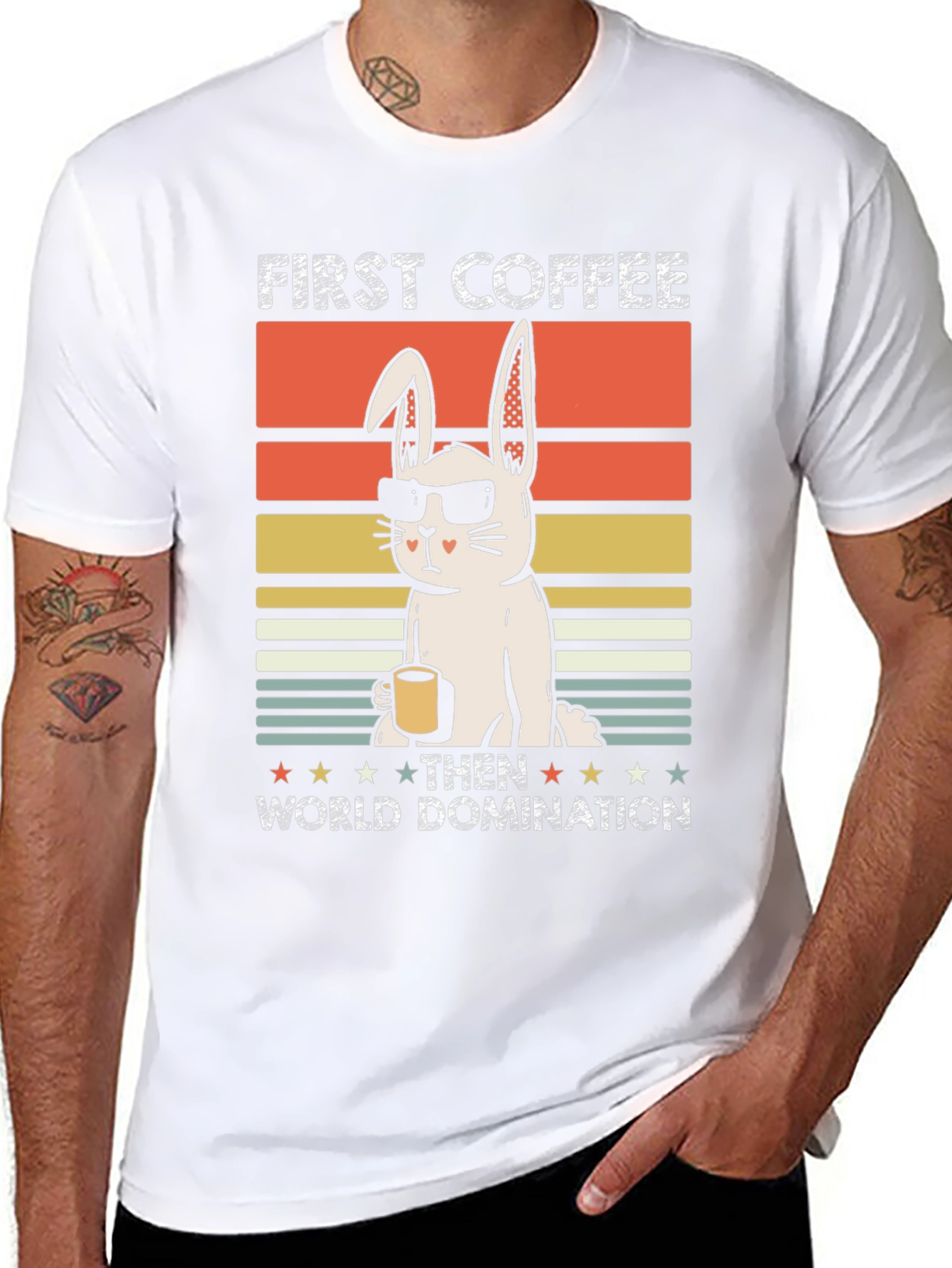 First Coffee Then World Domination T-Shirt