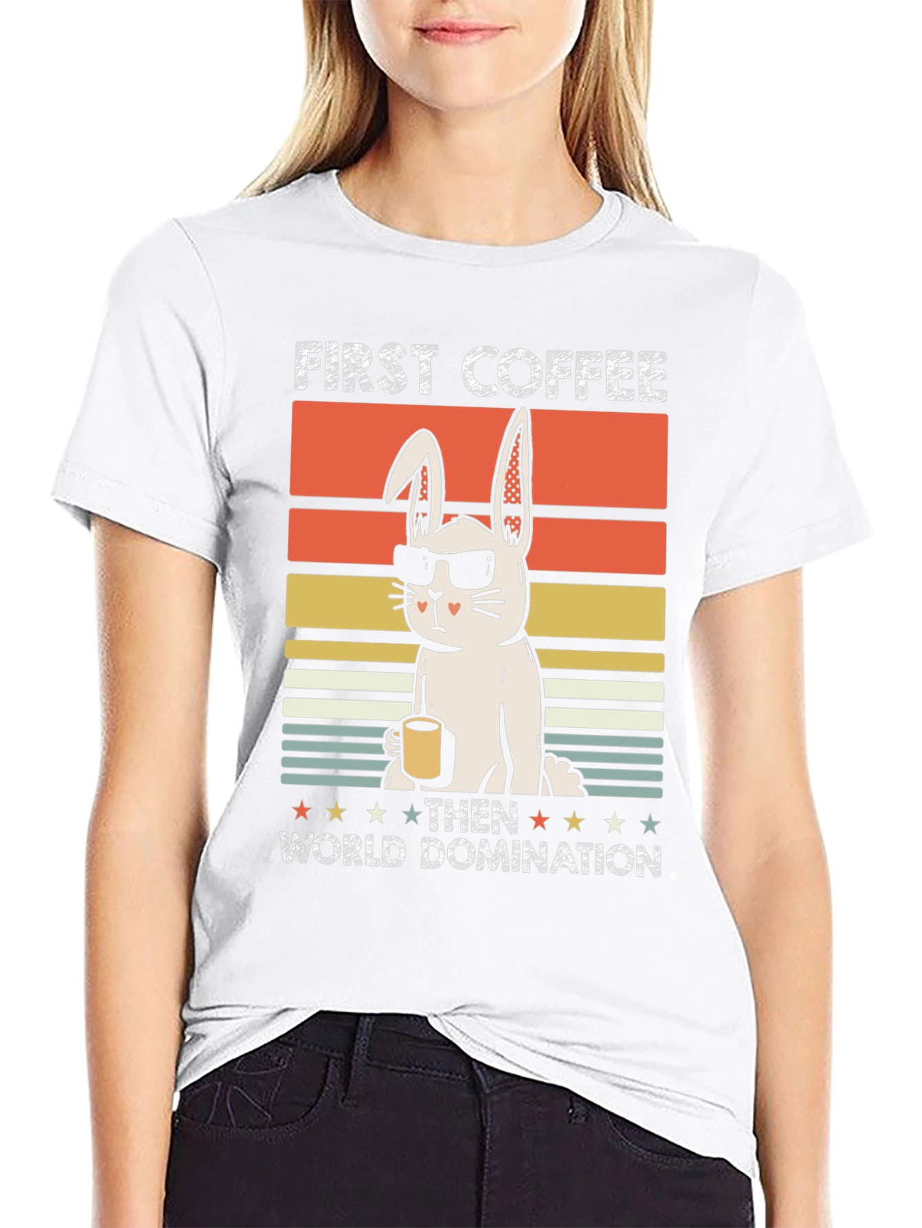 First Coffee Then World Domination T-Shirt