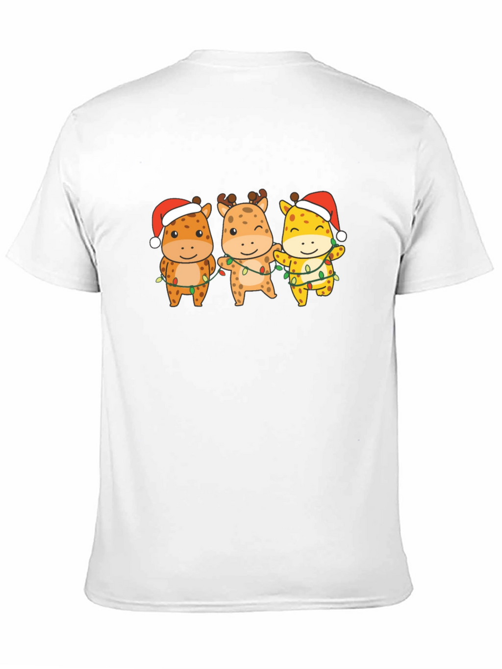 Festive Giraffe Christmas T-Shirt