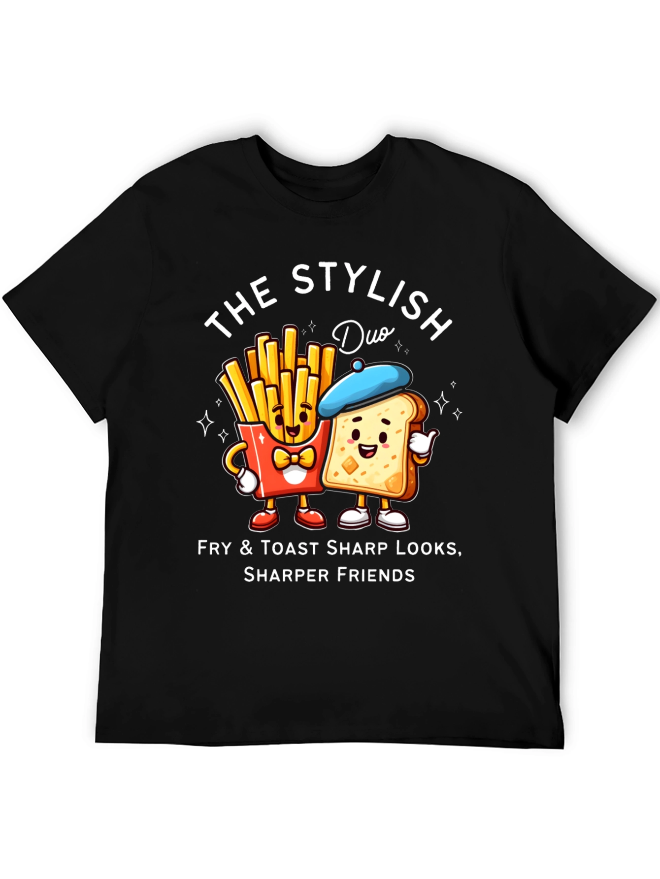 Stylish Fry & Toast Duo T-Shirt