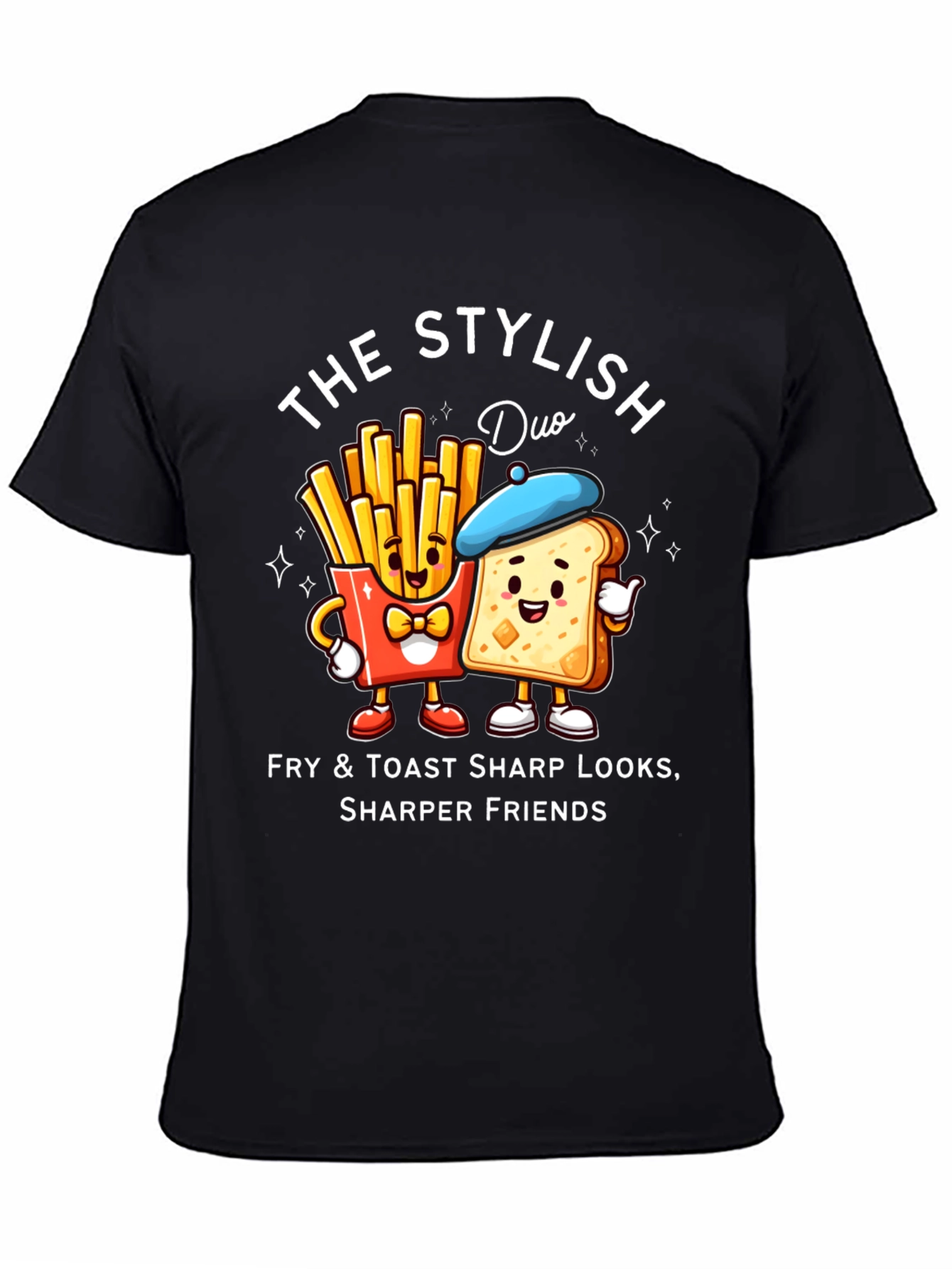 Stylish Fry & Toast Duo T-Shirt