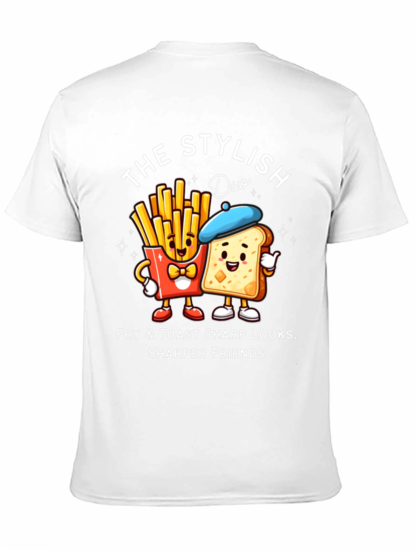 Stylish Fry & Toast Duo T-Shirt