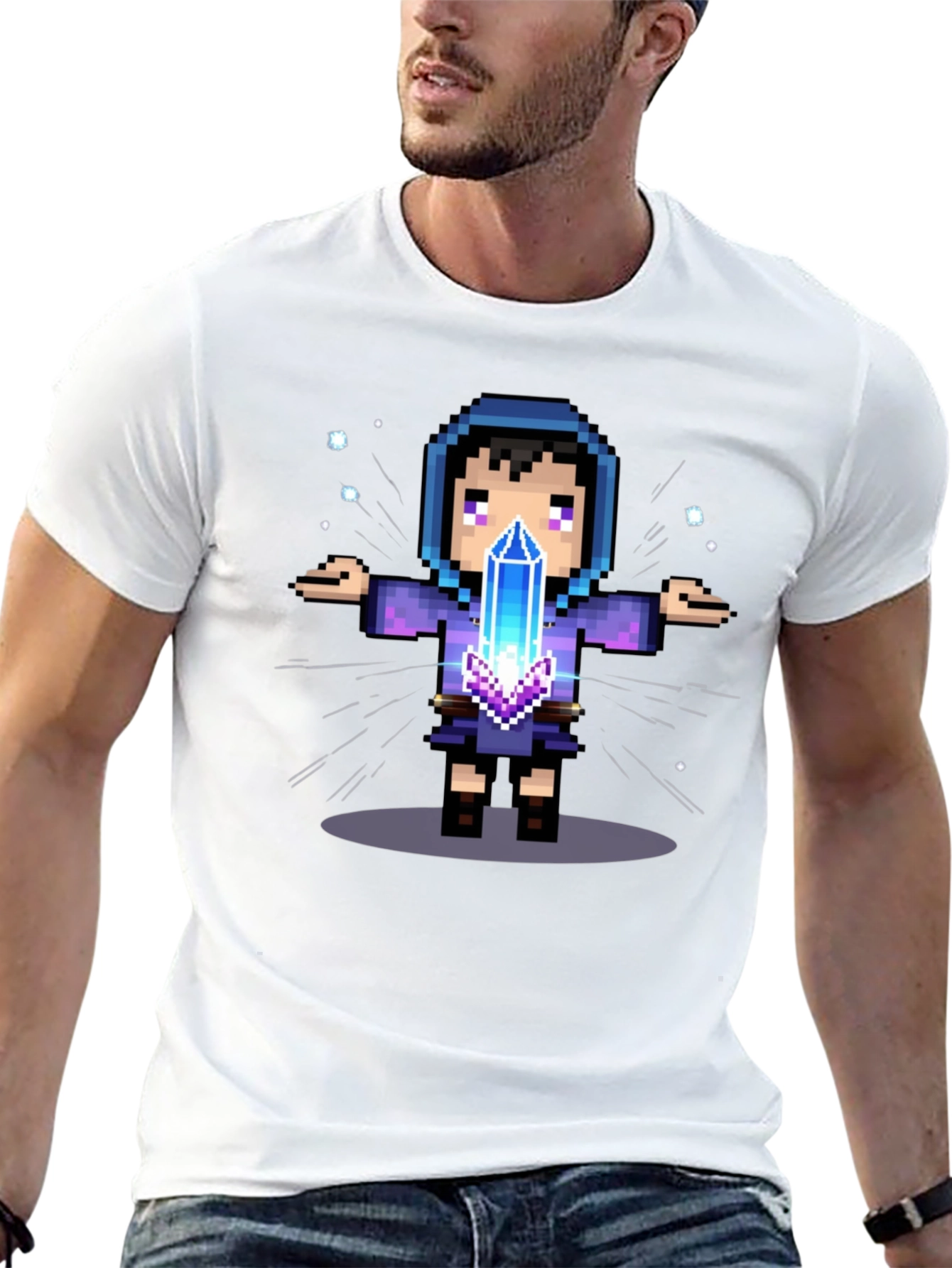 Pixel Wizard Graphic Tee