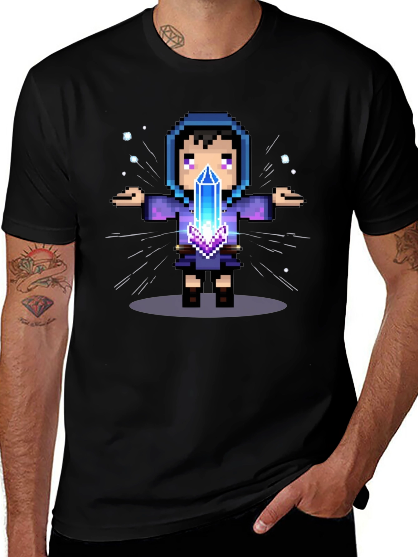 Pixel Wizard Graphic Tee