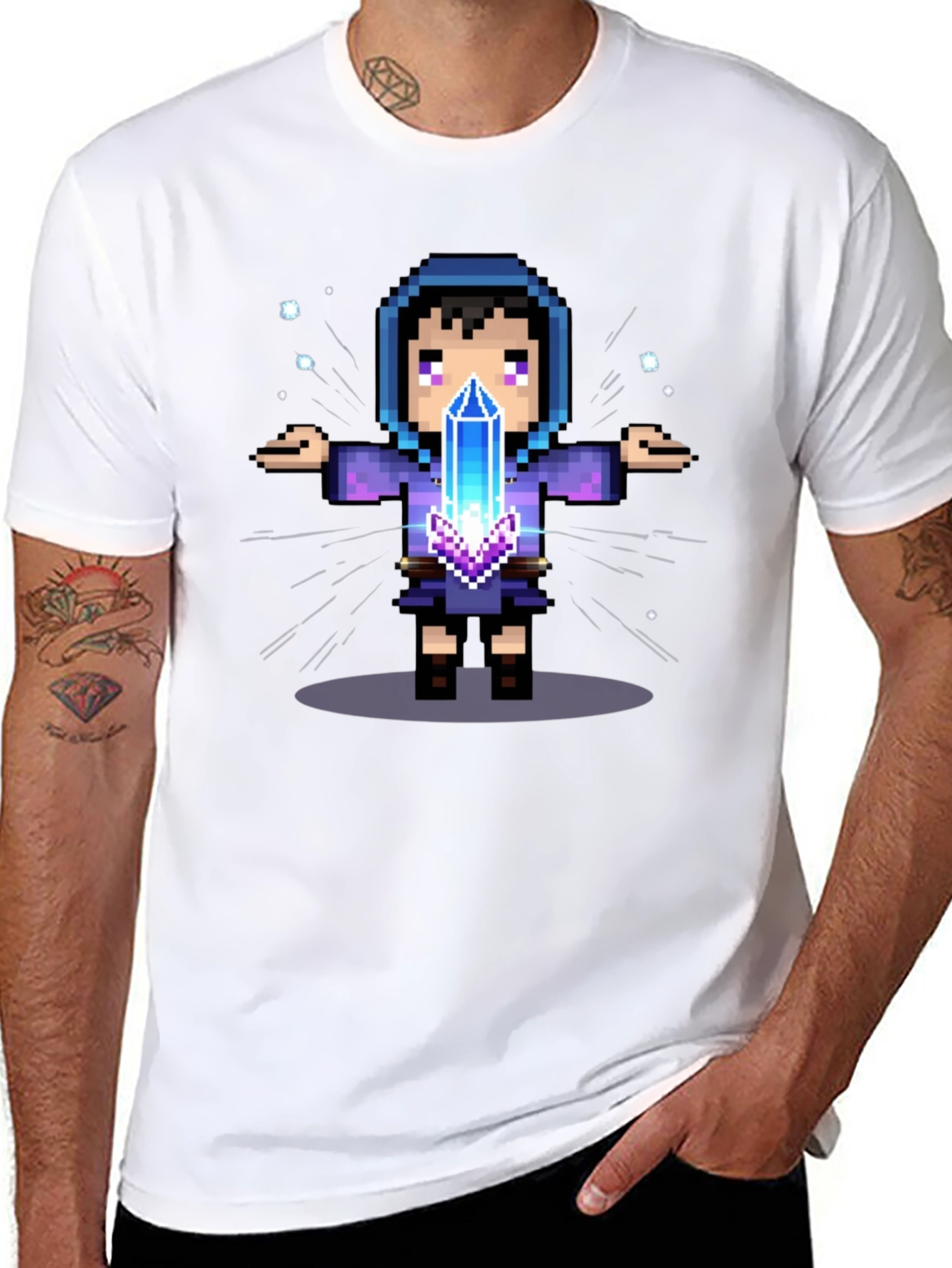 Pixel Wizard Graphic Tee