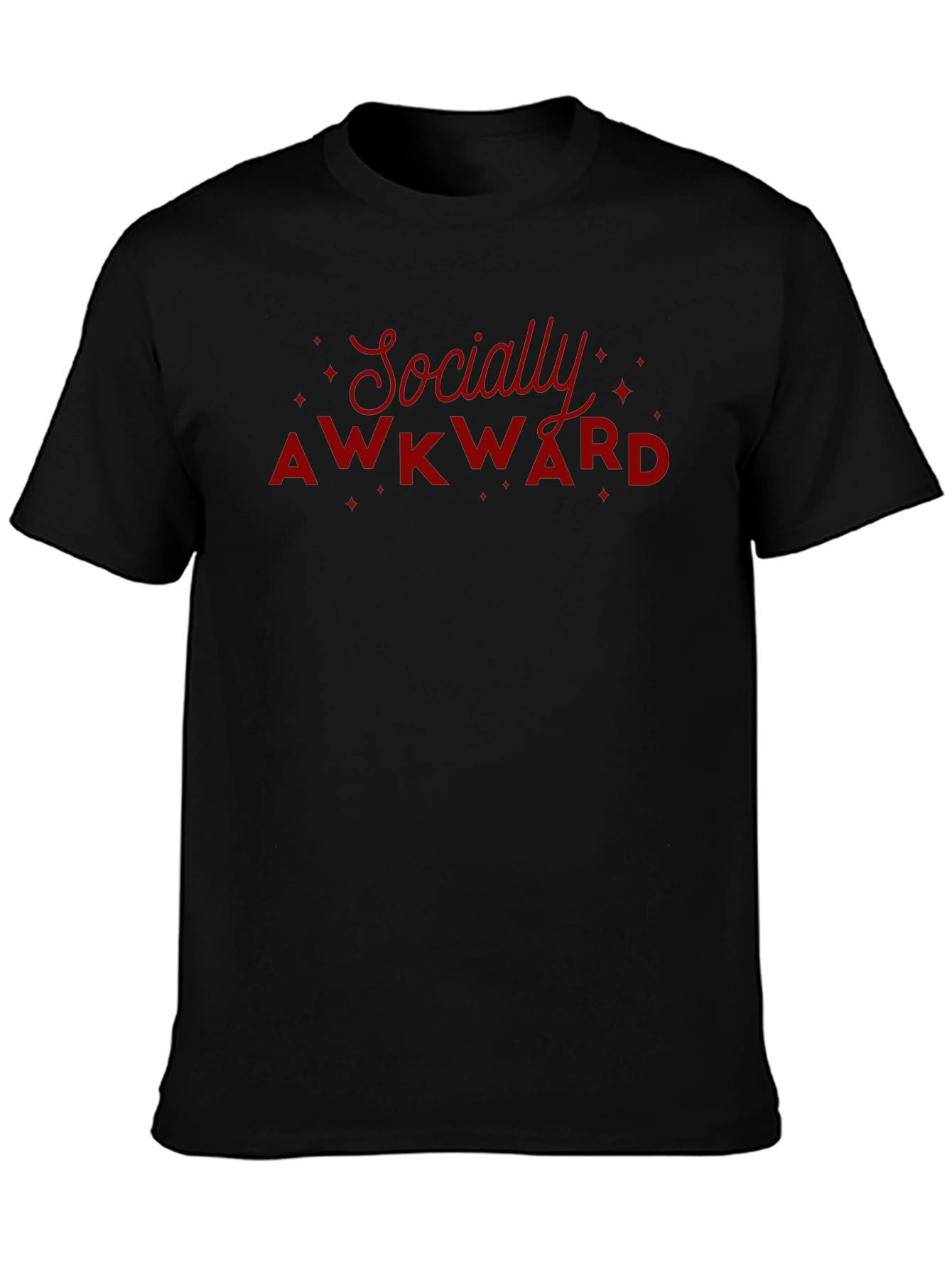 Socially Awkward Graphic T-Shirt - Dark Tee