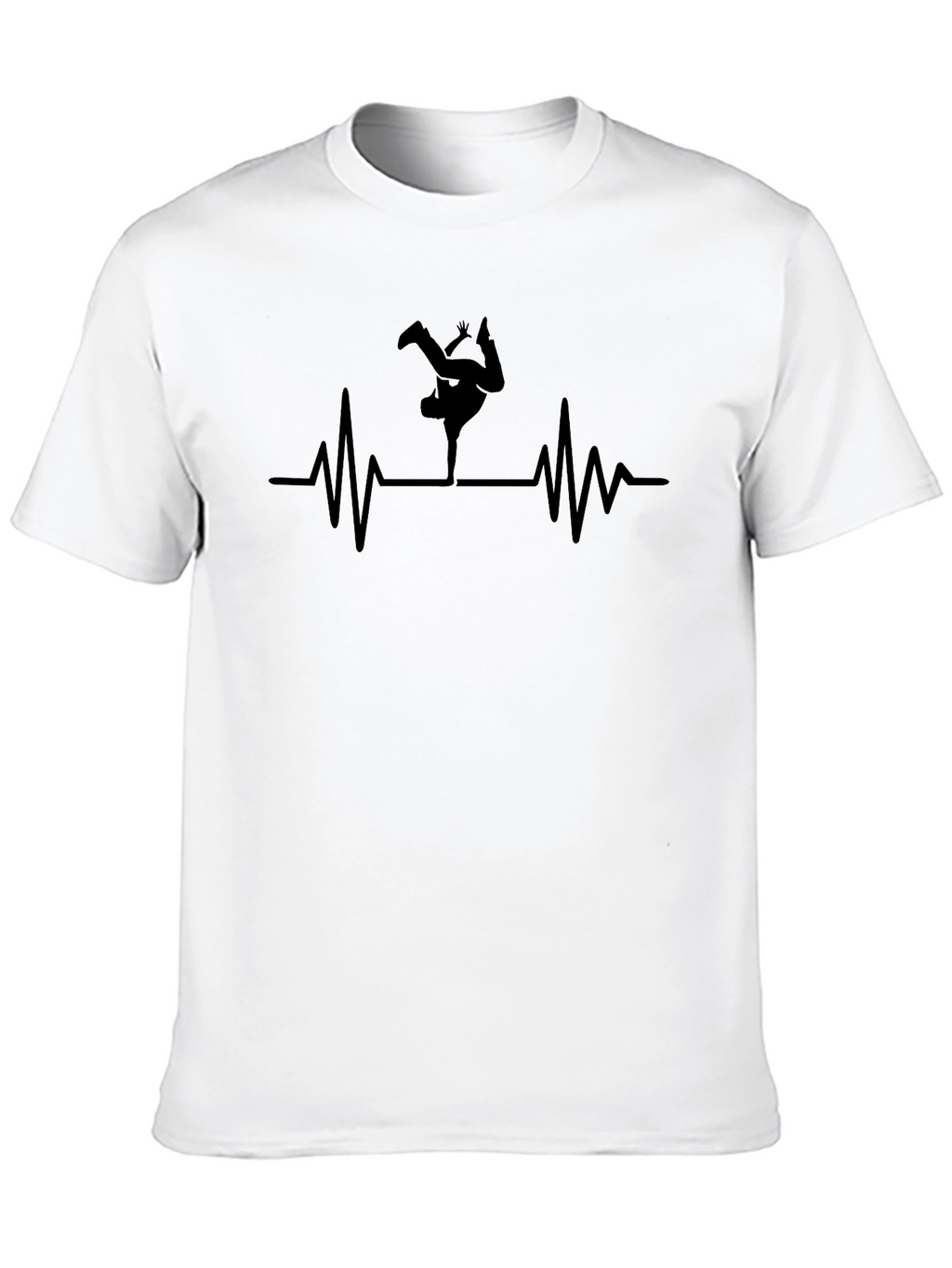 Breakdance Heartbeat T-Shirt - Black
