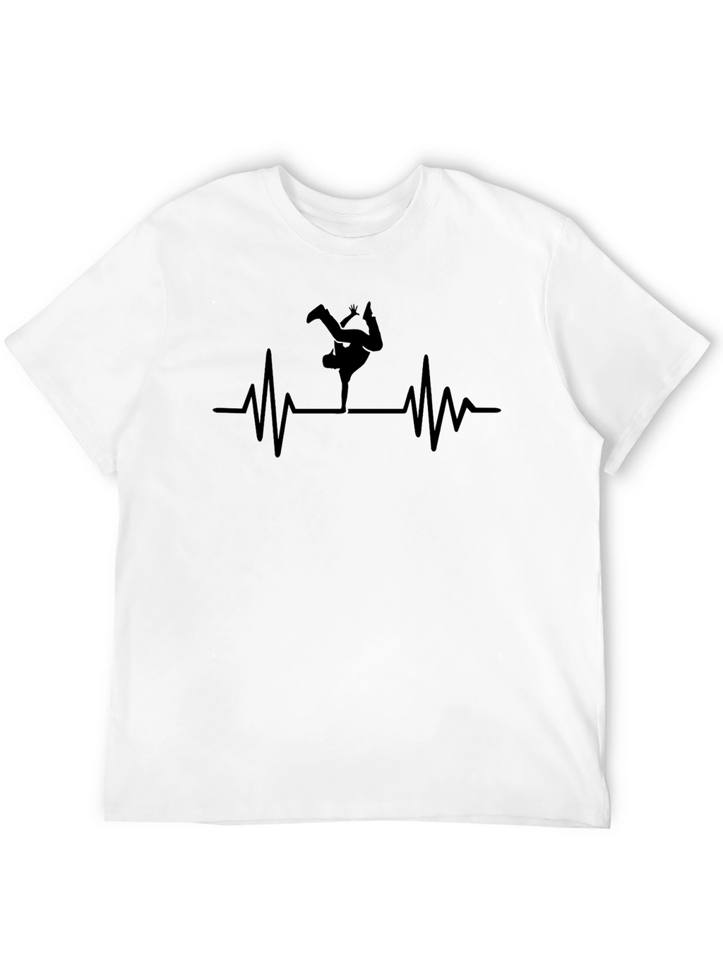 Breakdance Heartbeat T-Shirt - Black