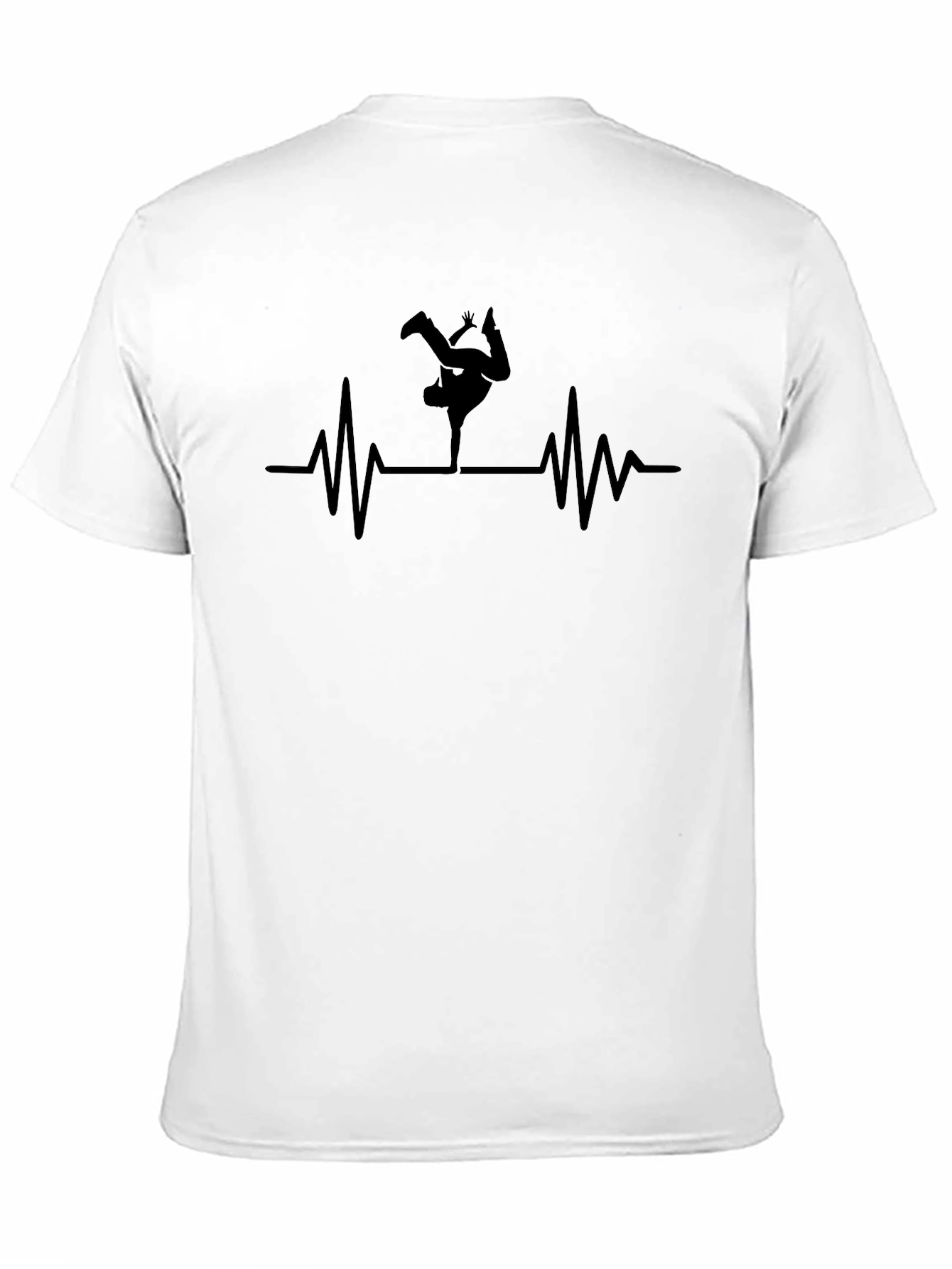 Breakdance Heartbeat T-Shirt - Black