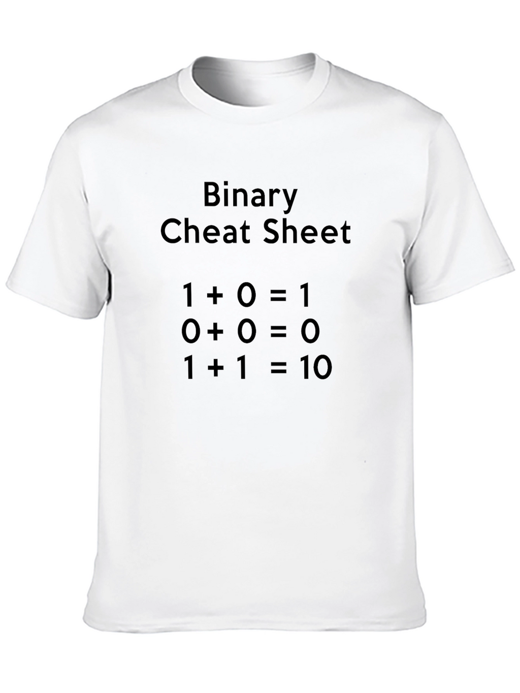 Binary Cheat Sheet Graphic T-Shirt