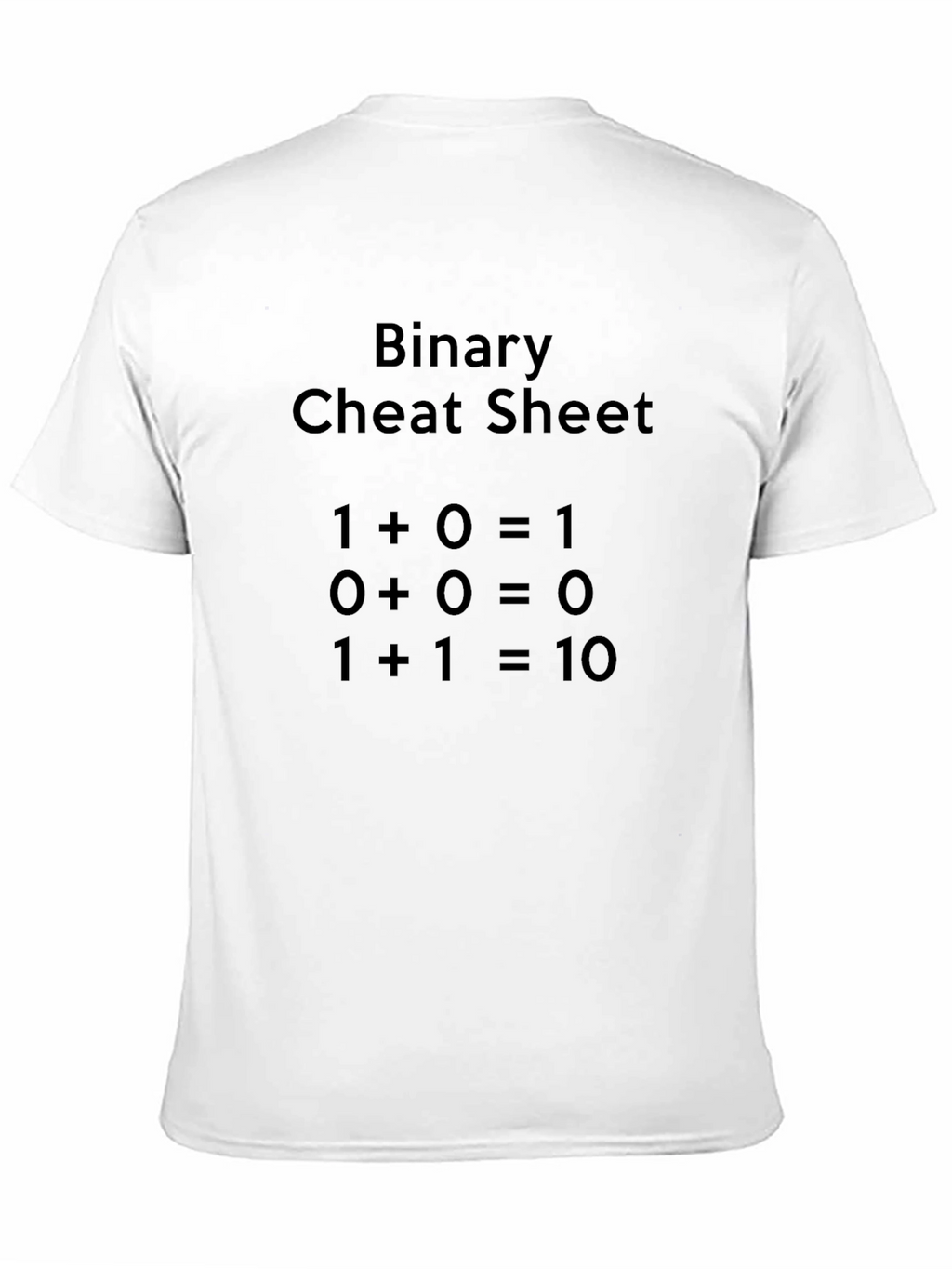 Binary Cheat Sheet Graphic T-Shirt