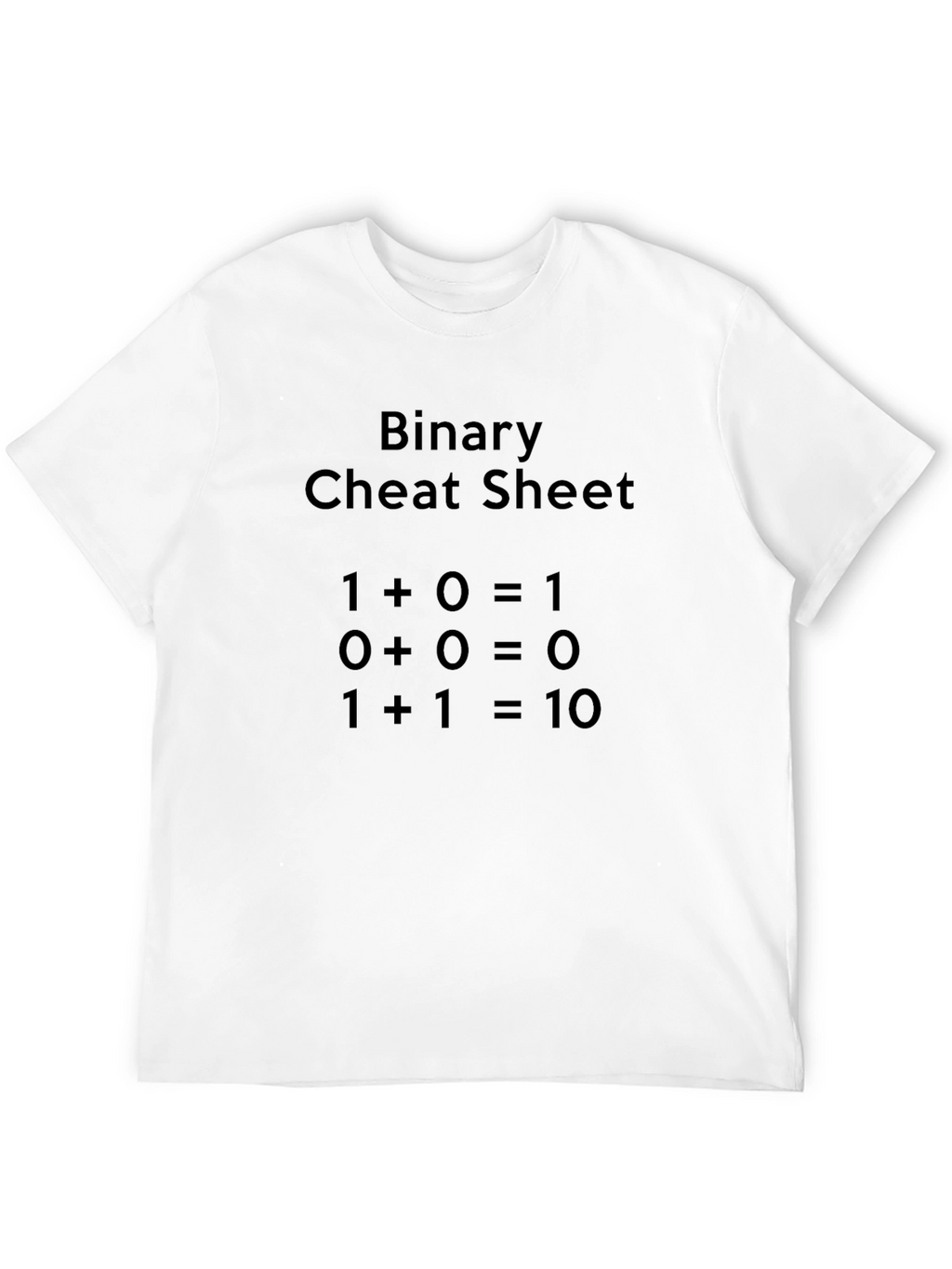 Binary Cheat Sheet Graphic T-Shirt