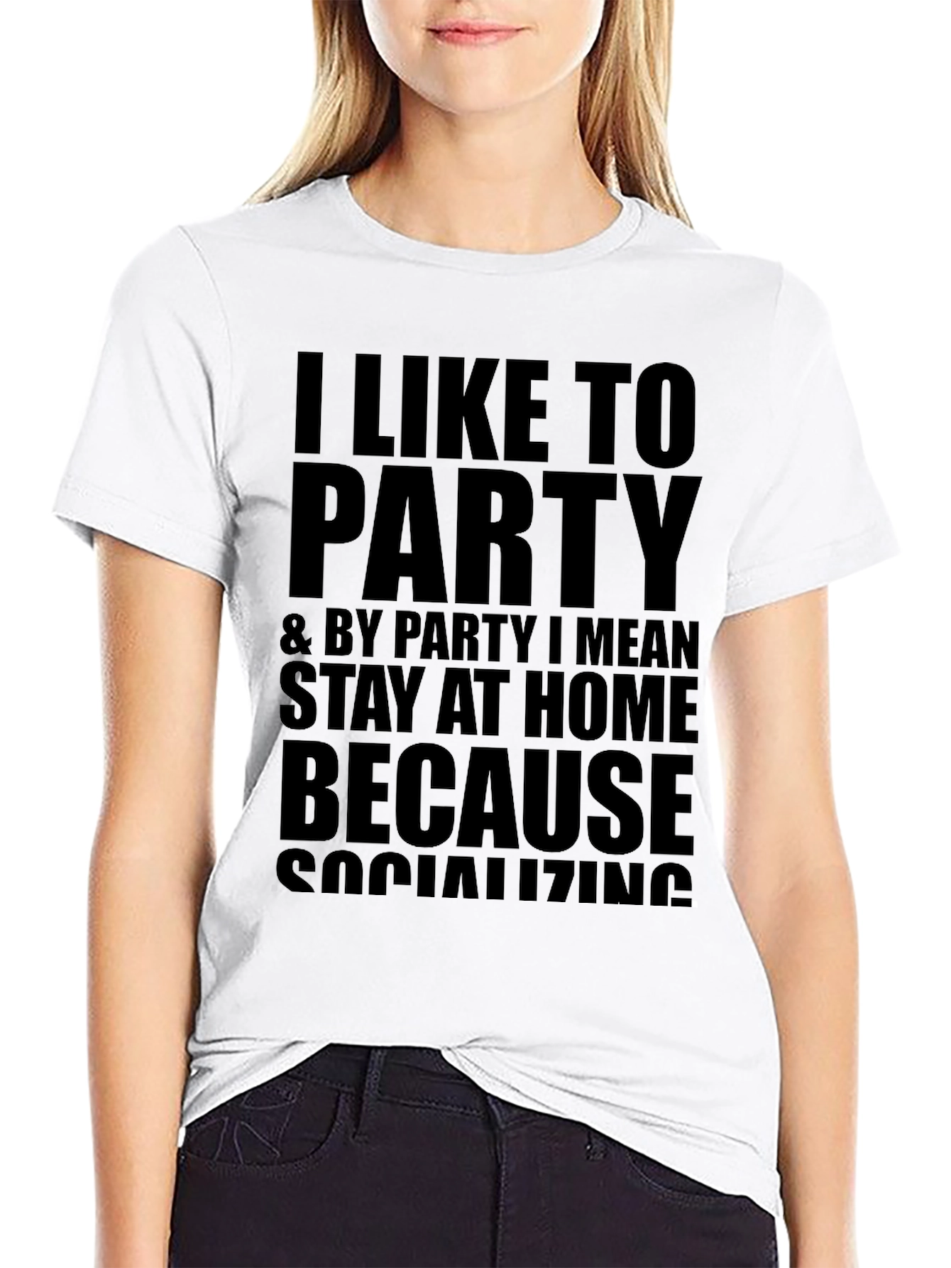 I Like to Party Funny Graphic T-Shirt