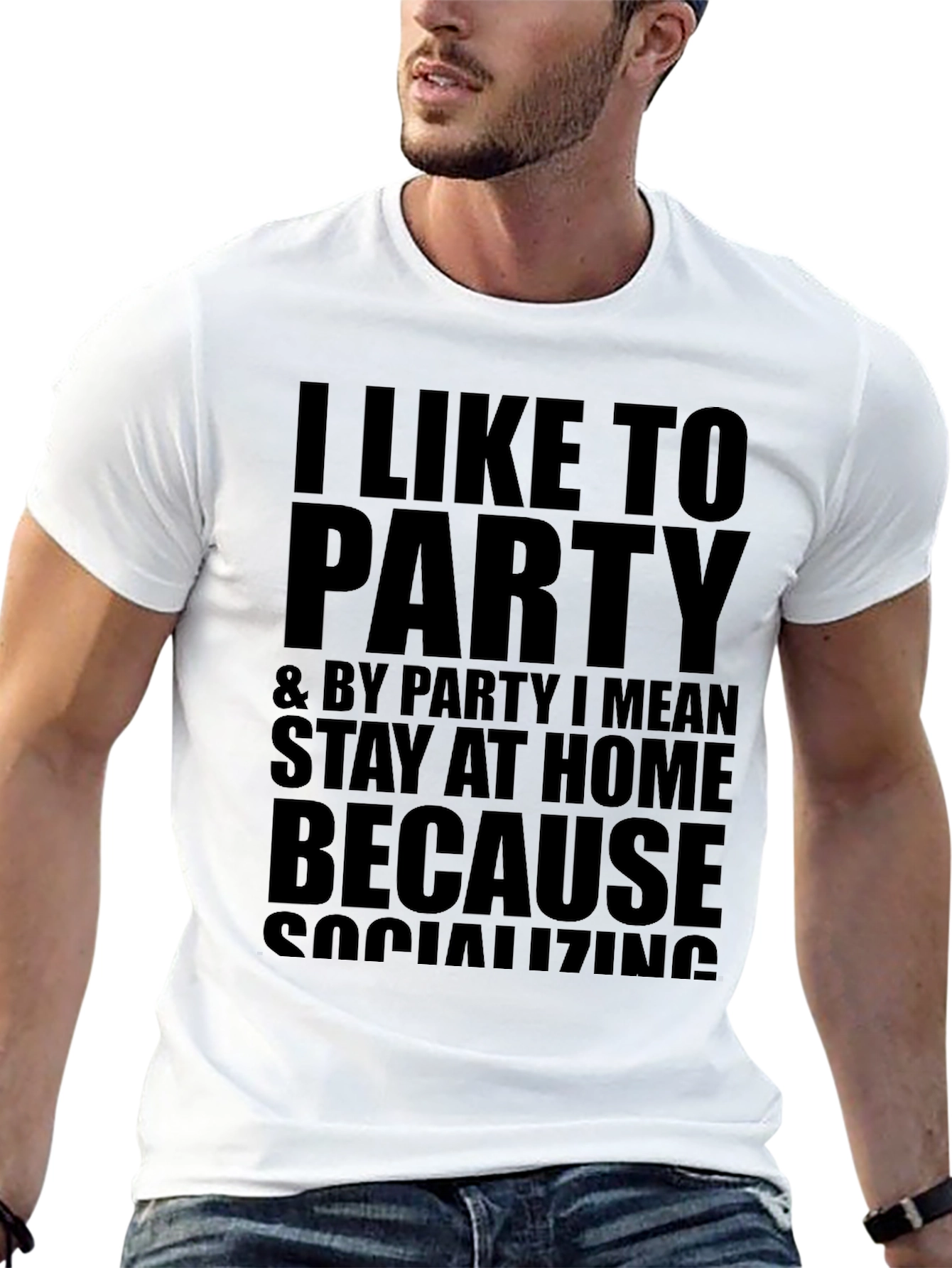 I Like to Party Funny Graphic T-Shirt