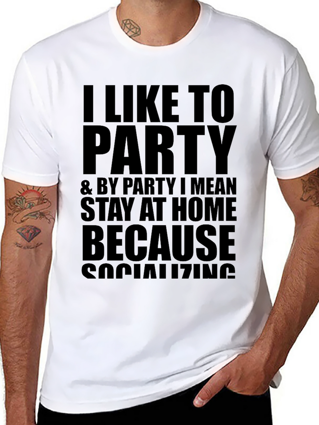 I Like to Party Funny Graphic T-Shirt