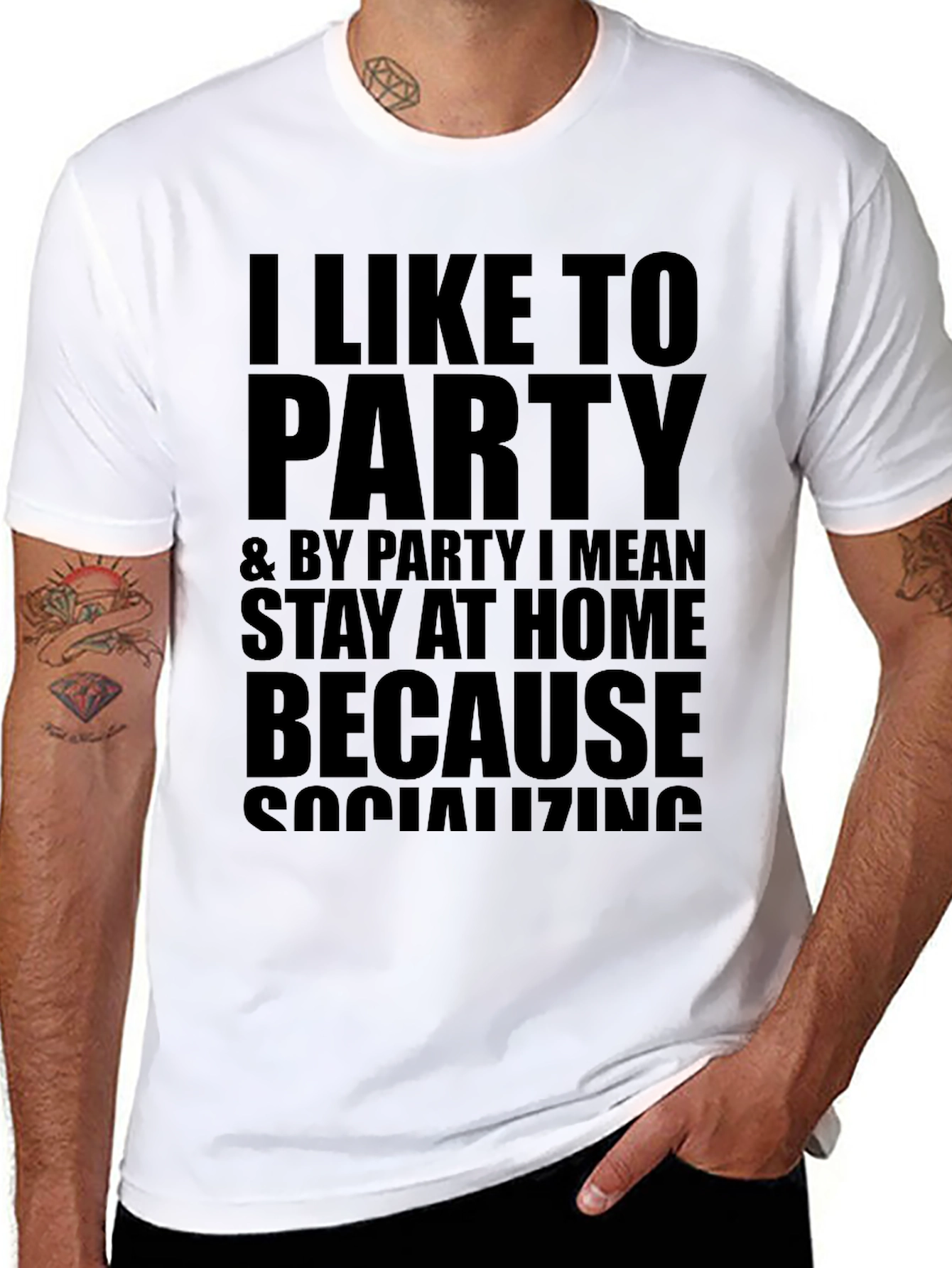 I Like to Party Funny Graphic T-Shirt