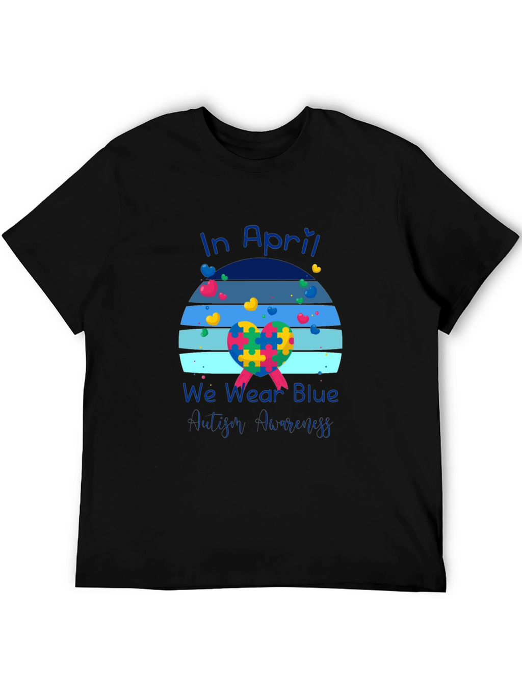Autism Awareness T-Shirt - In April We Wear Blue